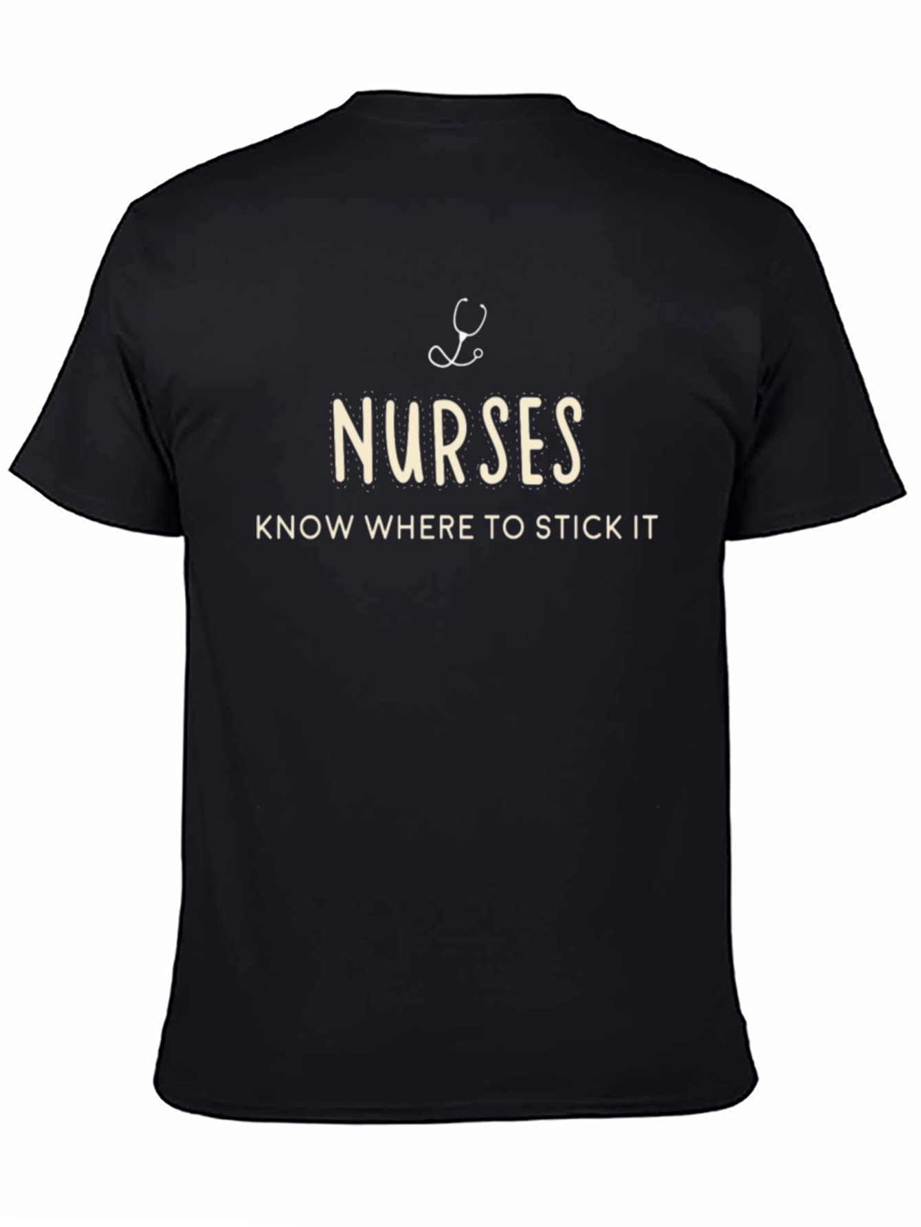 Black Nurses Know Where to Stick It T-Shirt view 4