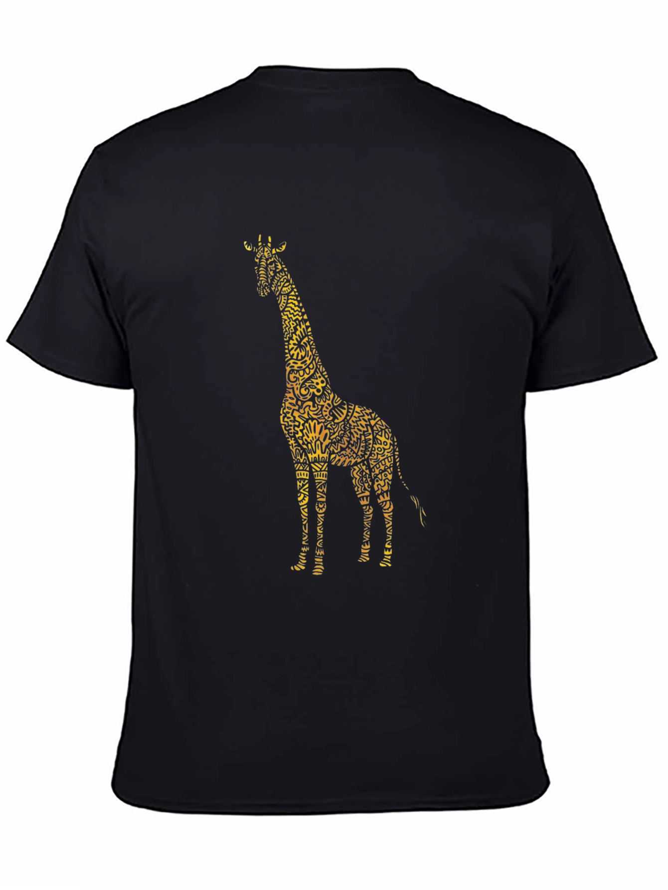 Black Giraffe Graphic T-Shirt - Stylish Animal Print Tee view 4