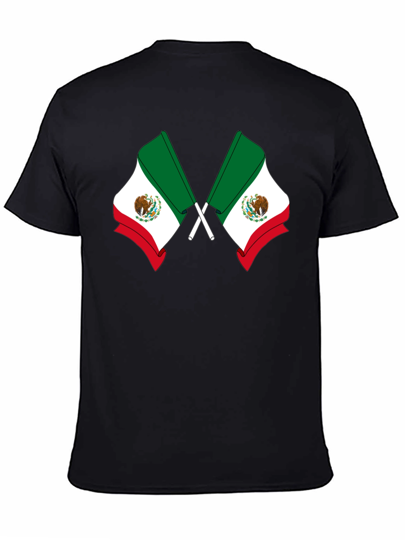 Black Mexican Flag T-Shirt - Viva Mexico! view 4