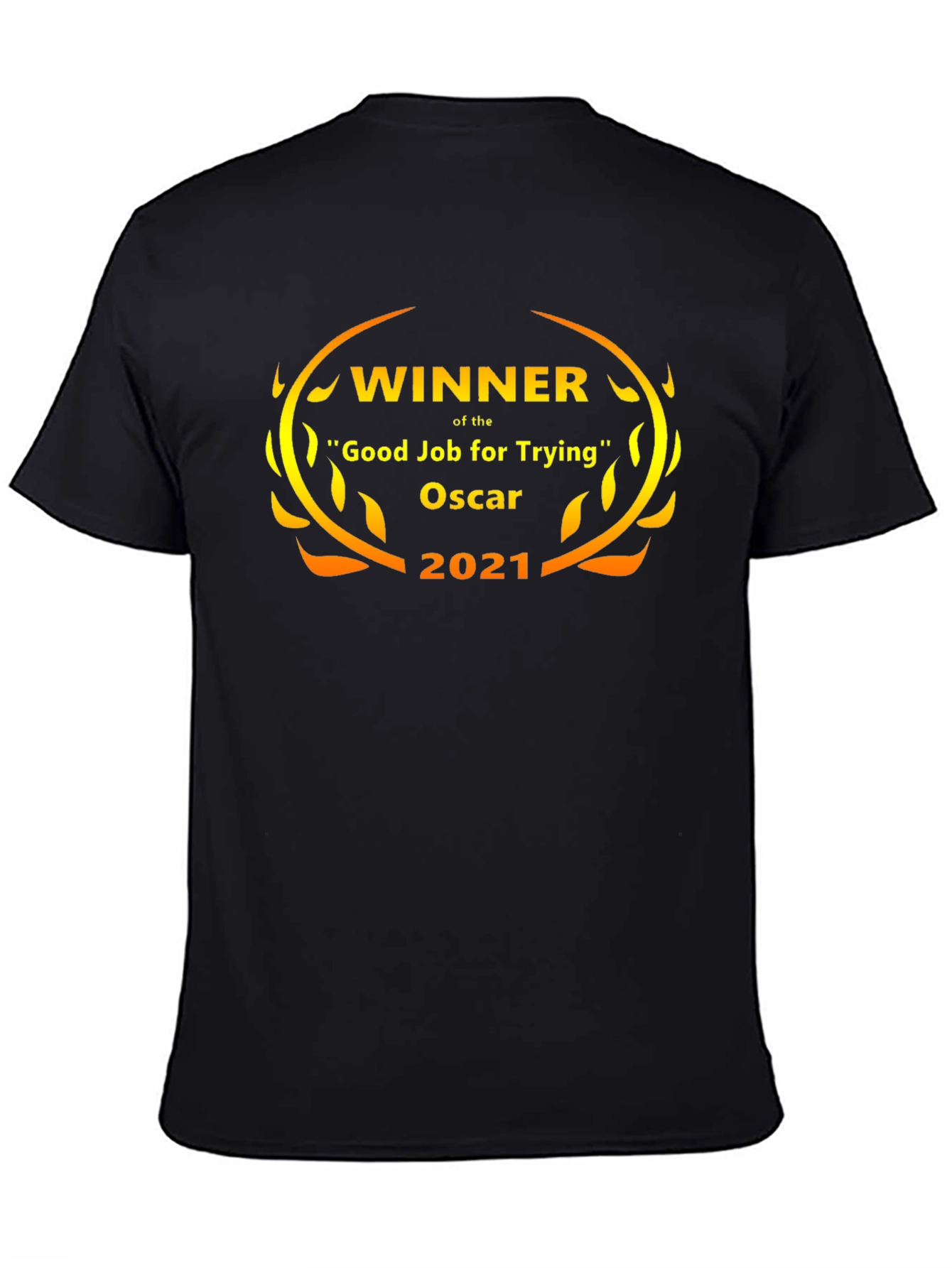 Black Winner Good Job For Trying Oscar 2021 T-Shirt view 4