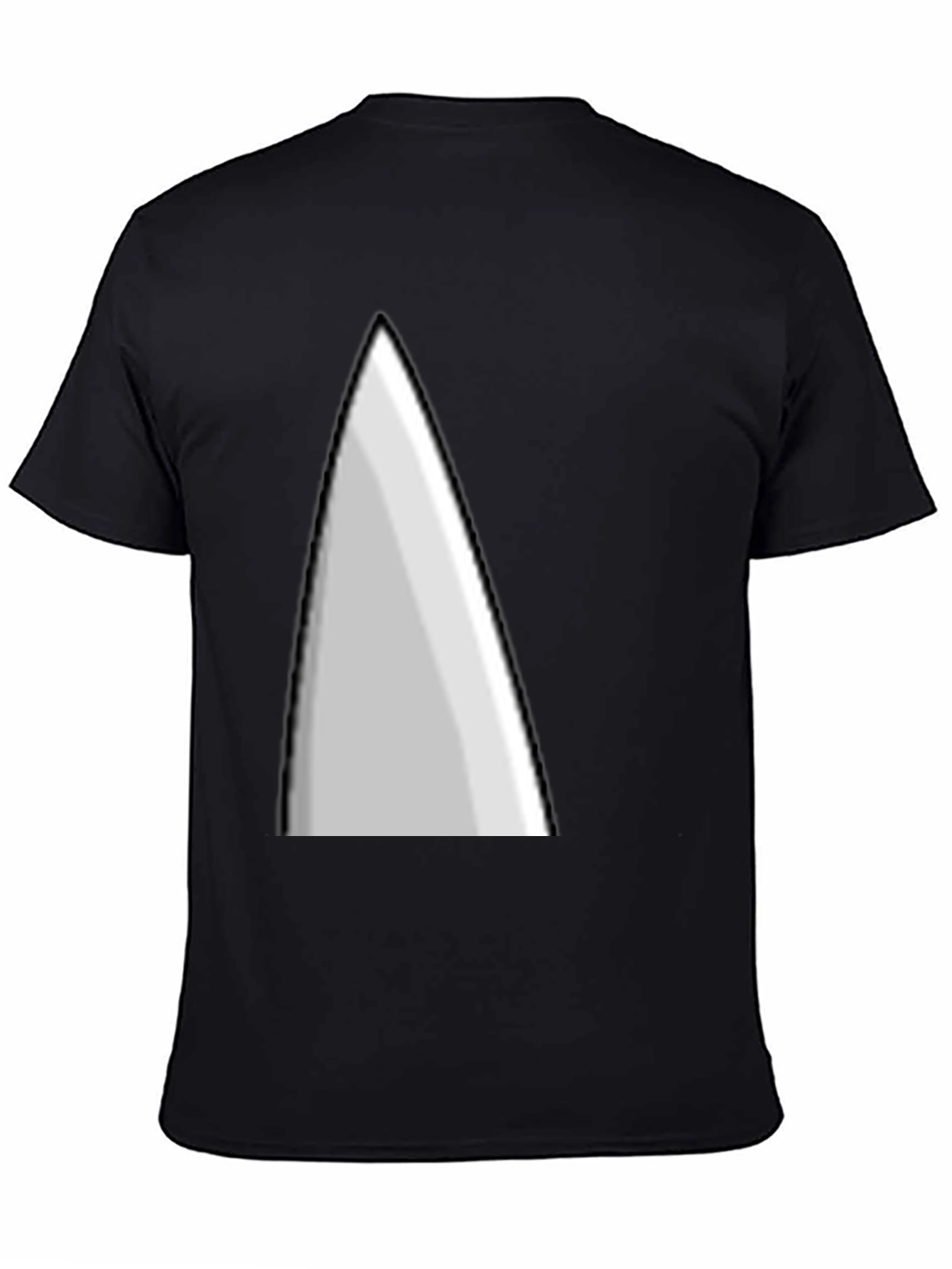 Black Minimalist Triangle Graphic Tee - Stylish Casual Wear view 4