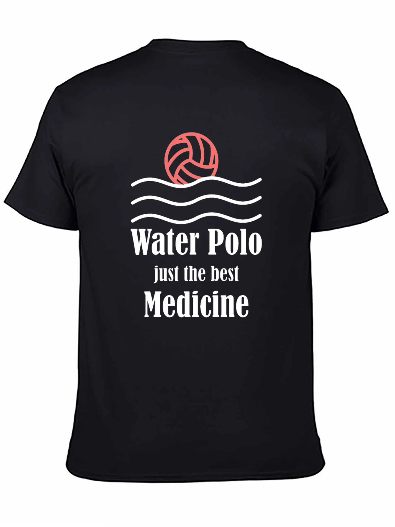 Black Water Polo Medicine Black T-Shirt view 4