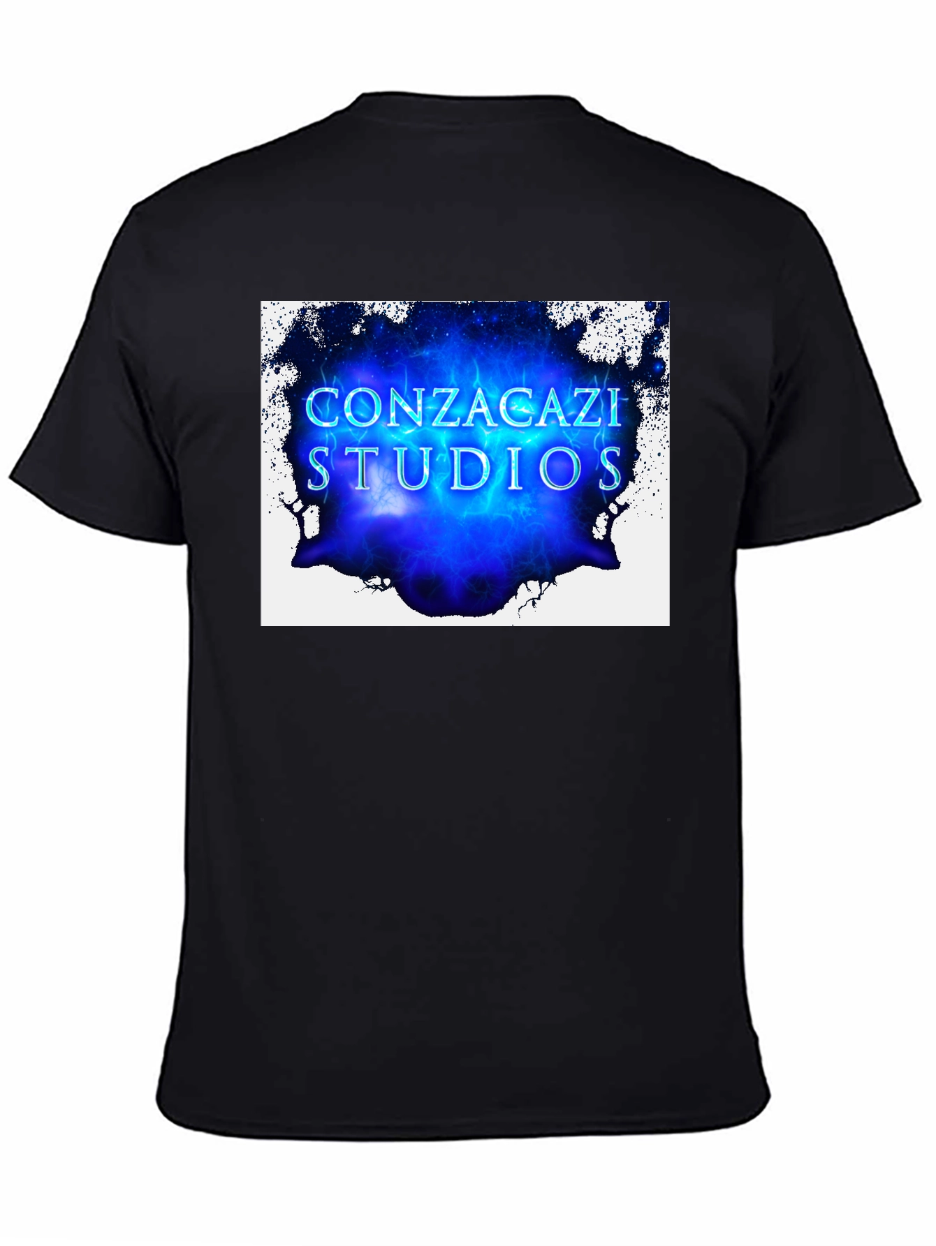 Black Conzacazi Studios Black Graphic T-Shirt view 4