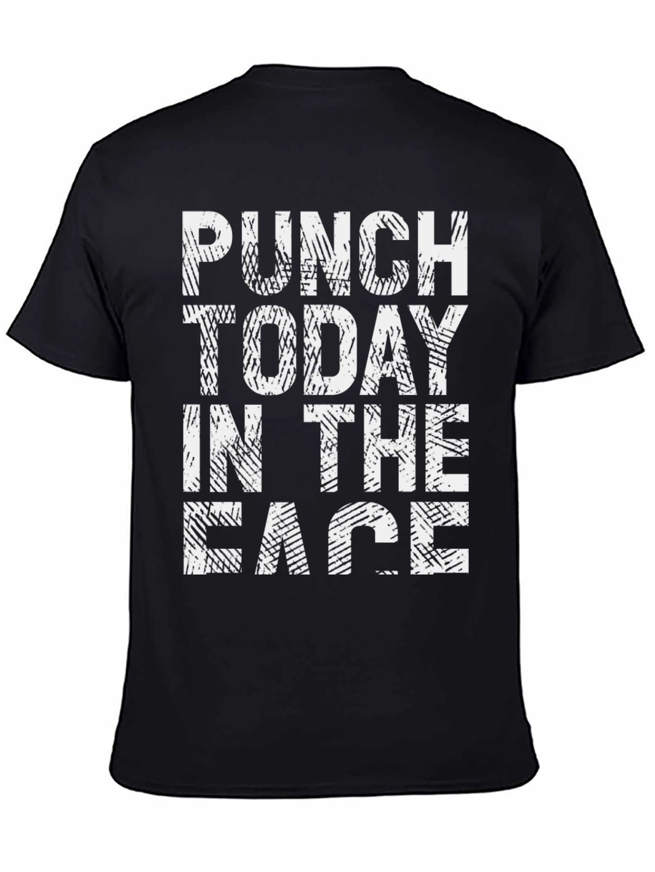 Black Punch Today in the Face T-Shirt view 4