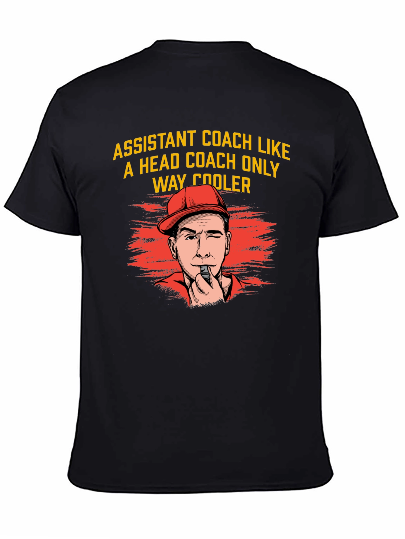 Black Assistant Coach Graphic Tee - Way Cooler Design! view 4