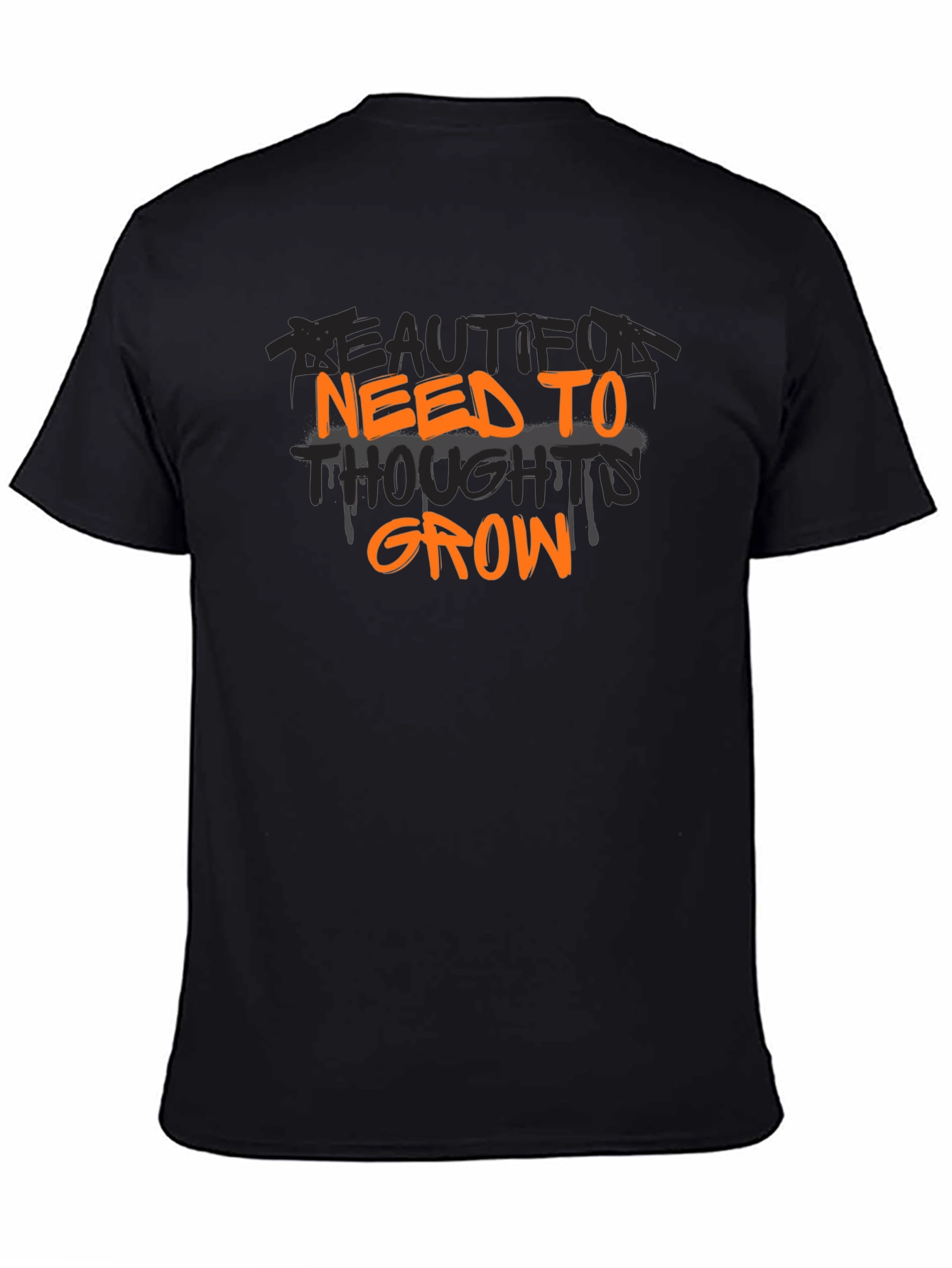 Black Need to Grow T-Shirt - Bold Graphic Tee view 4