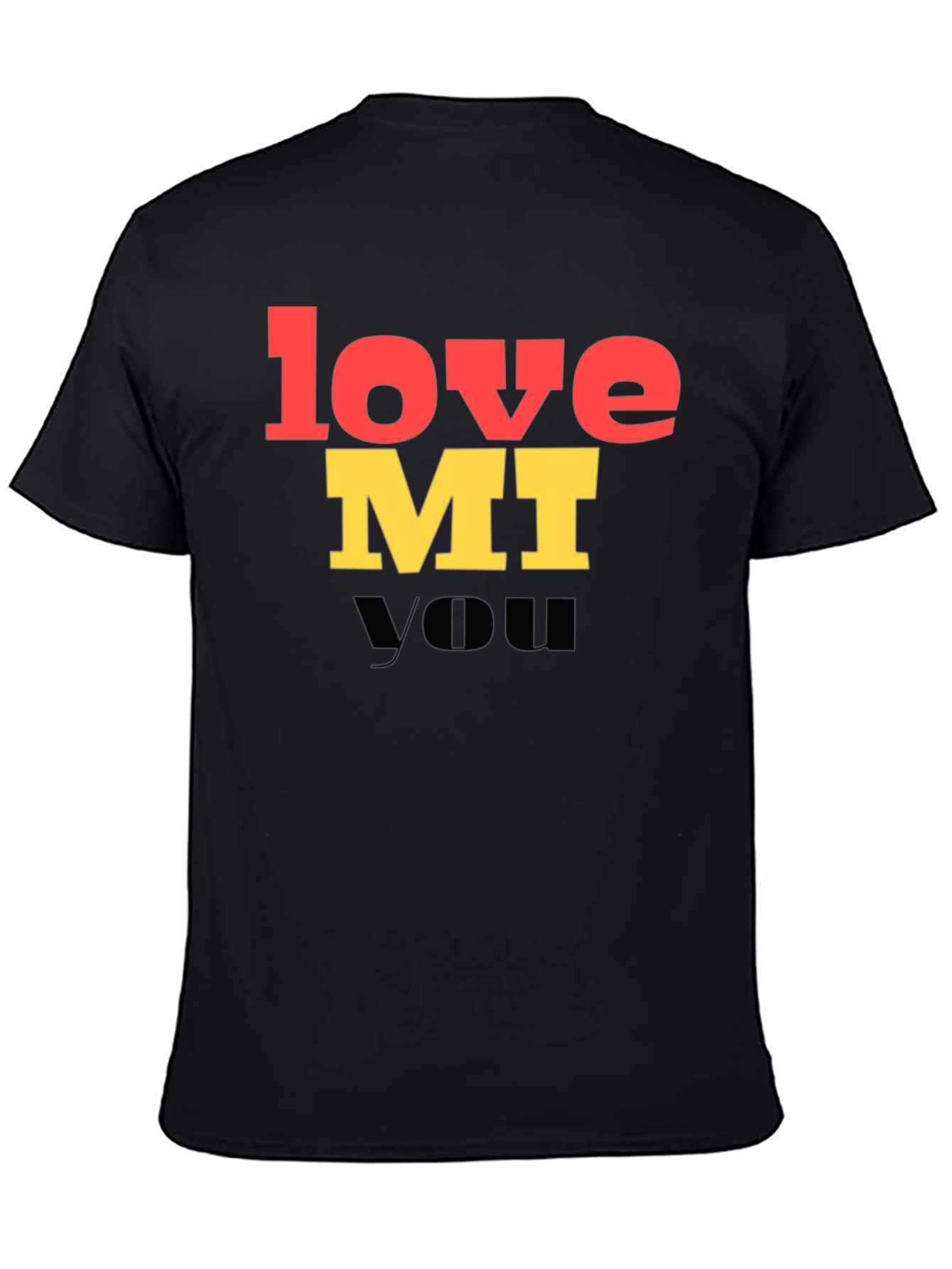 Black Love MI You Graphic T-Shirt - Trendy Unisex Tee view 4
