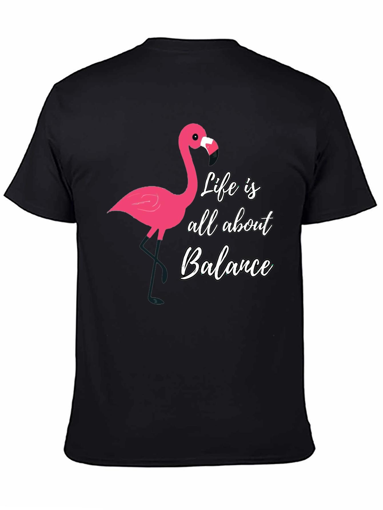 Black Life Balance Flamingo Graphic Tee - Men's view 4