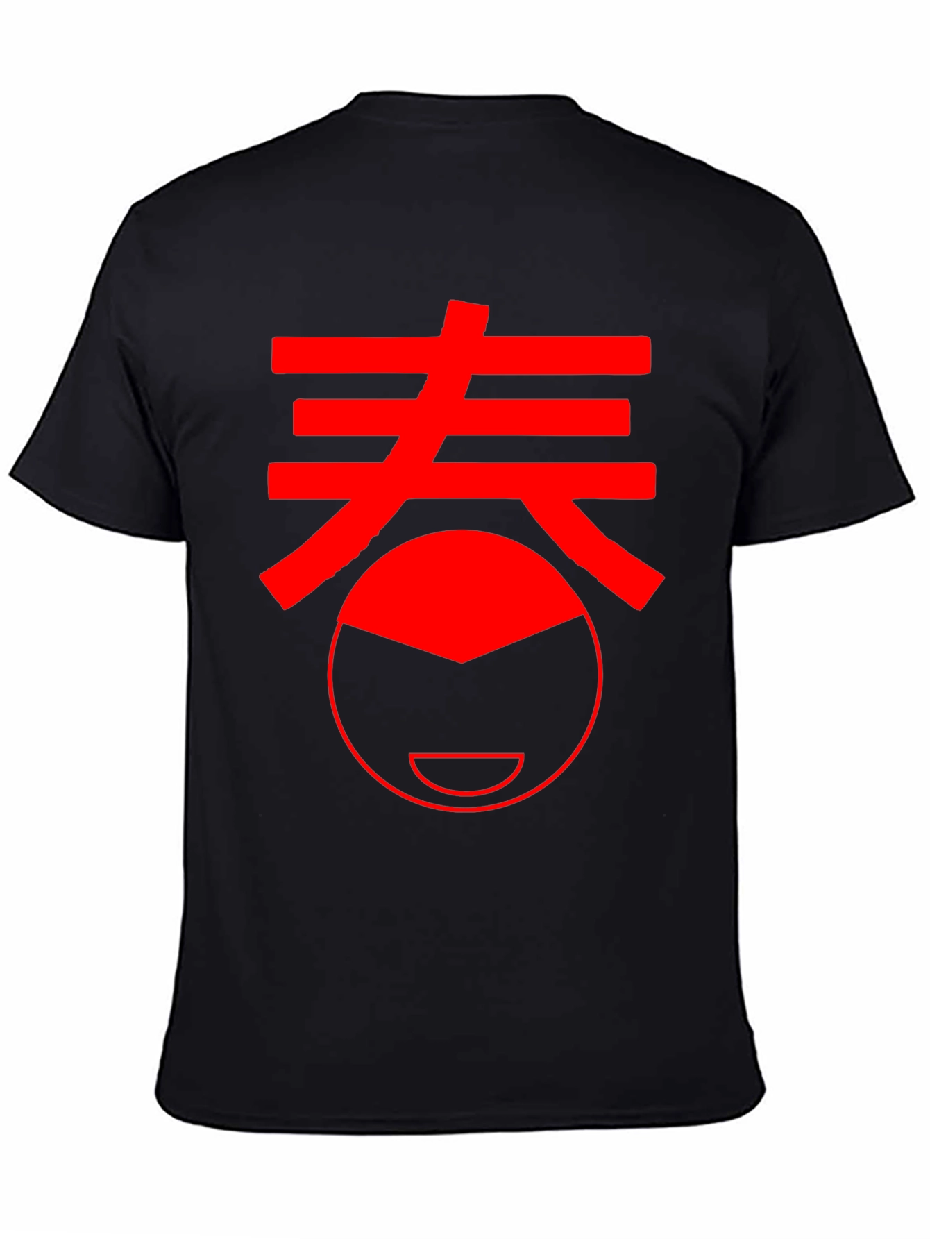 Black Red Spring Kanji Black T-Shirt view 4
