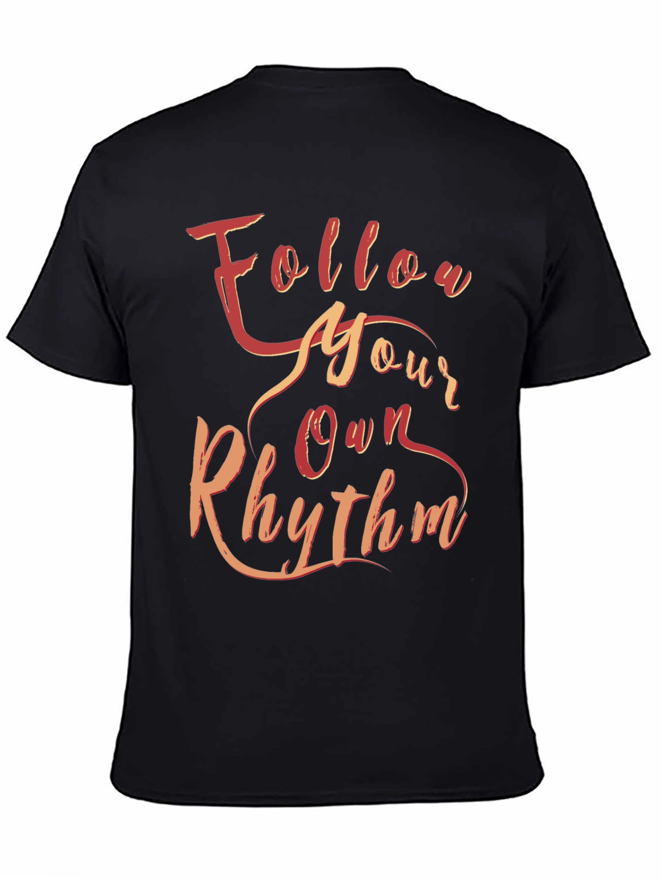 Black Follow Your Own Rhythm Graphic Tee view 4