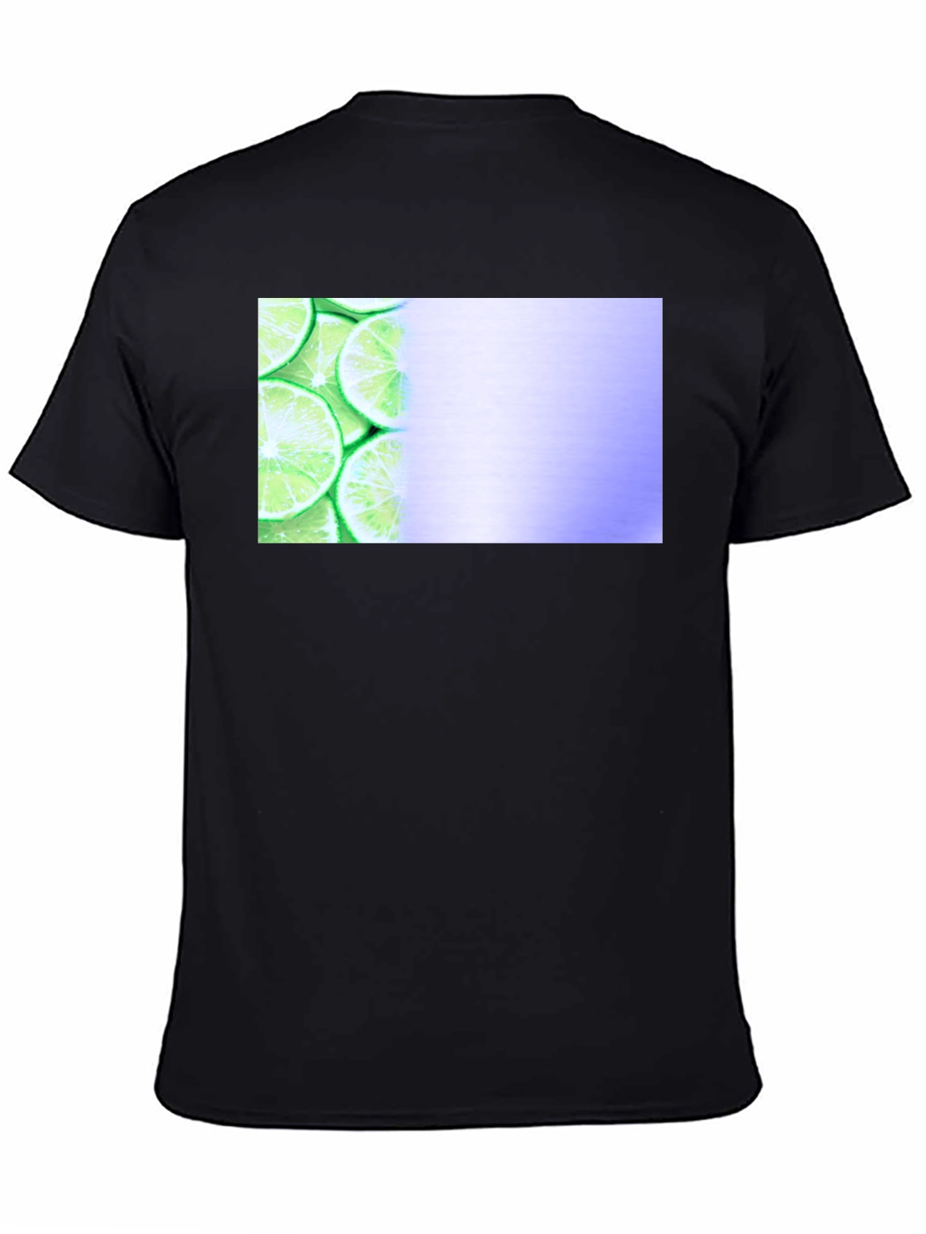 Black Lime Slice Graphic Tee - Black Casual Shirt view 4