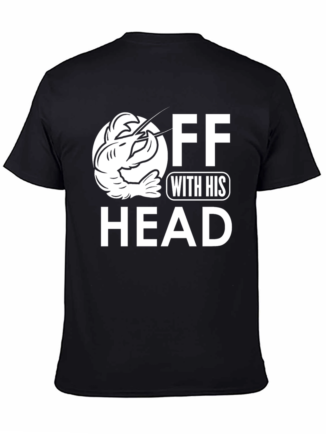 Black Off With His Head Crawfish T-Shirt view 4
