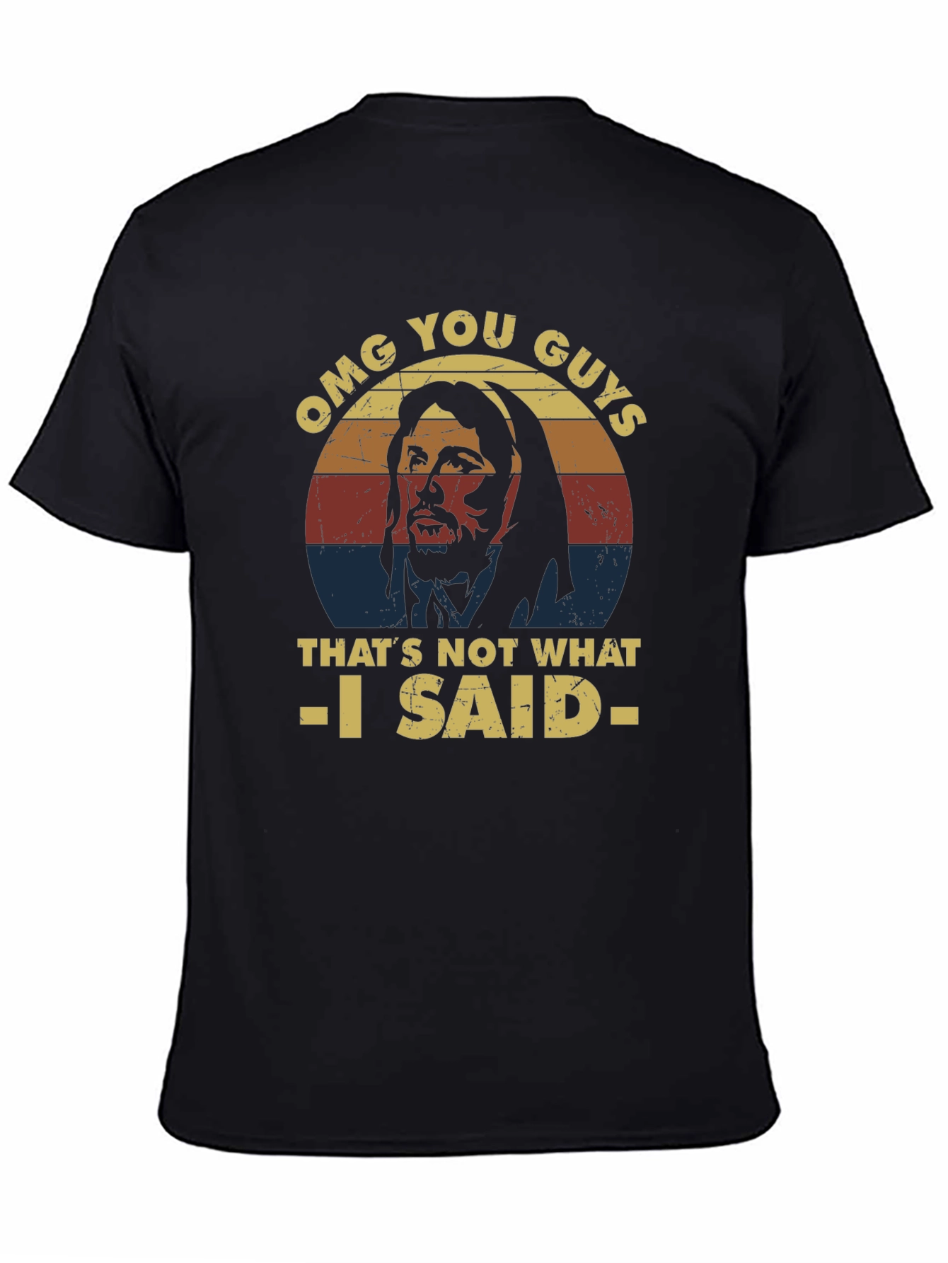 Black OMG You Guys T-Shirt - Funny Jesus Graphic Tee view 4