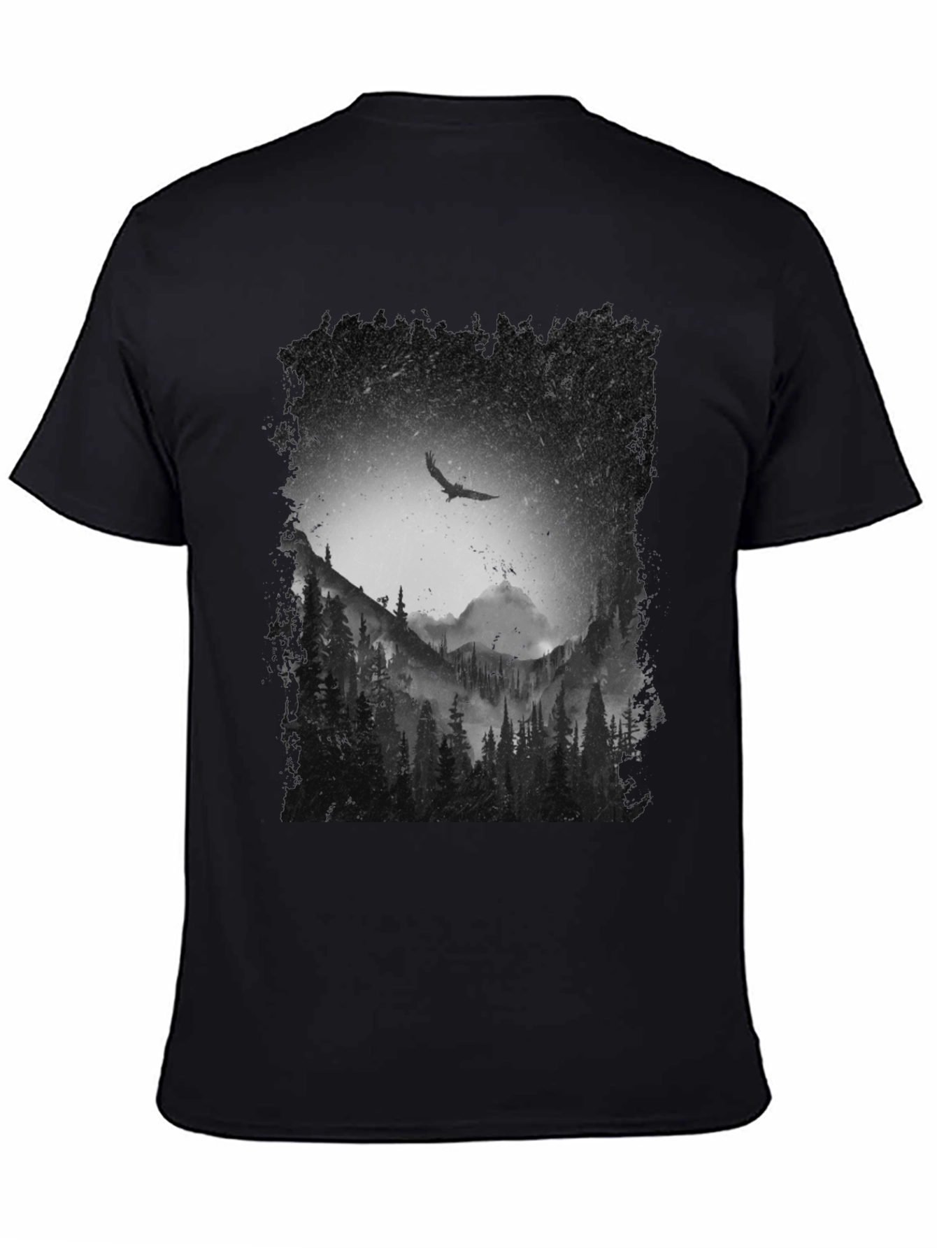 Black Eagle Mountain Forest T-Shirt view 4