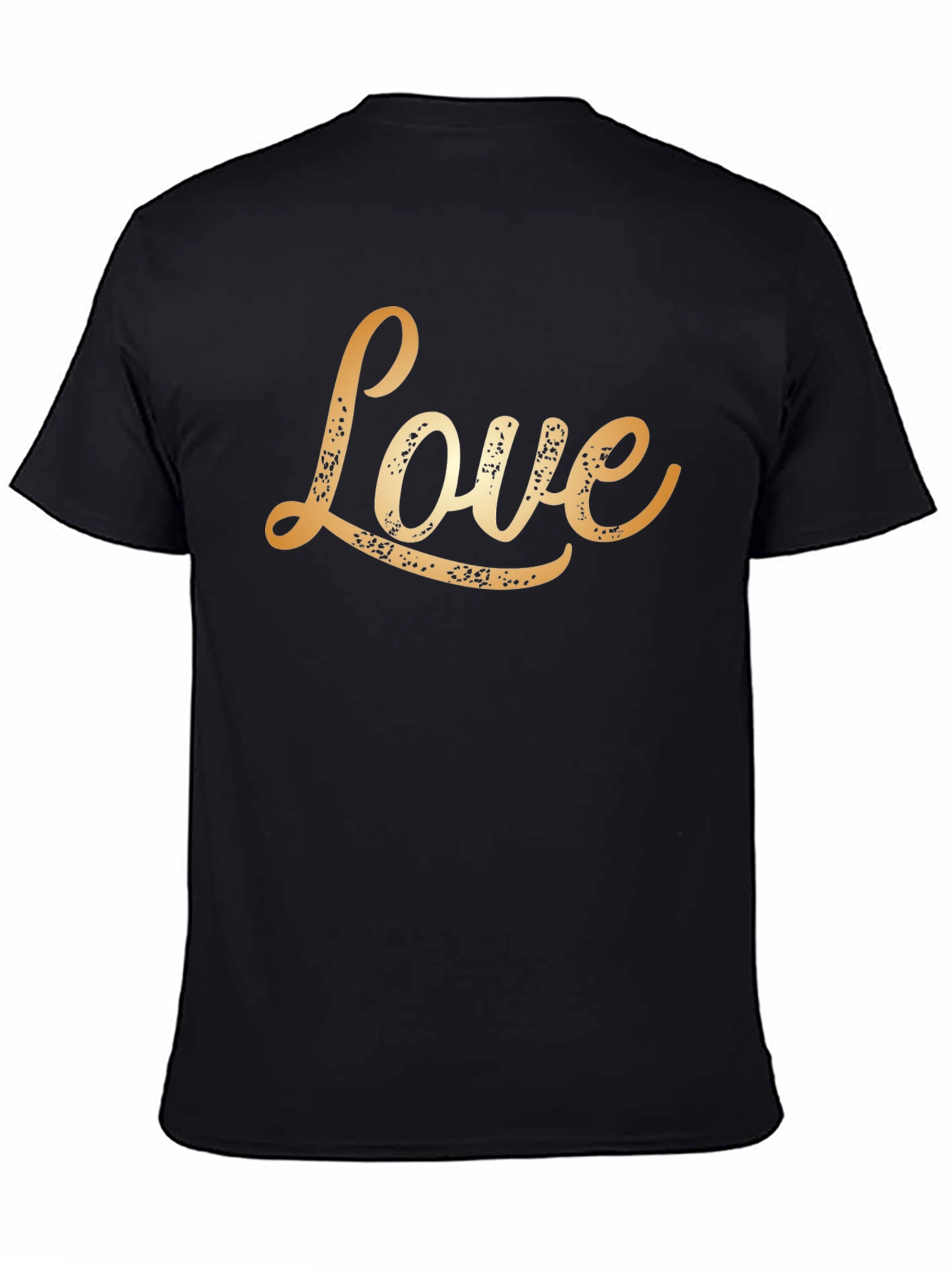 Black Love Graphic Tee - Black Casual Shirt view 4