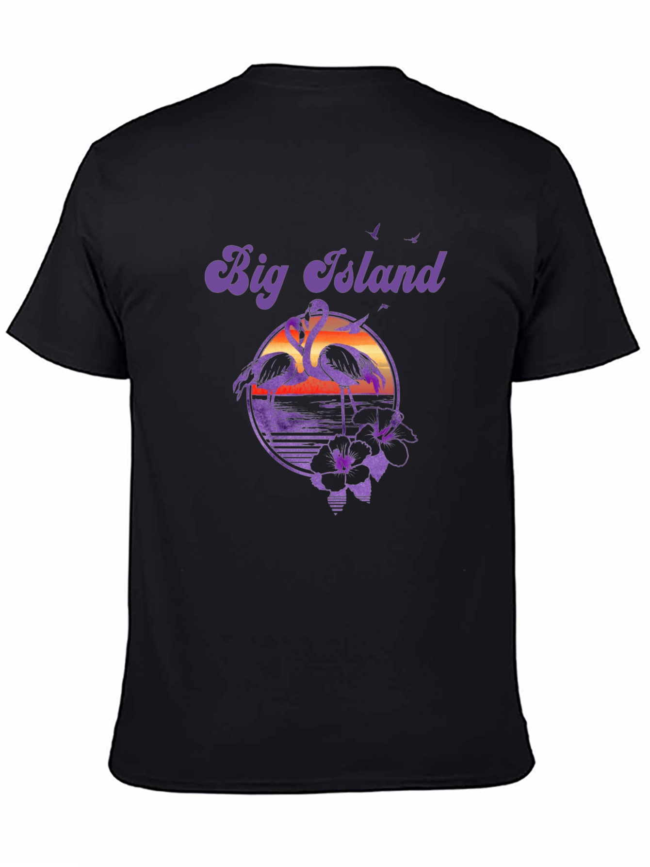 Black Big Island Flamingo T-Shirt view 4