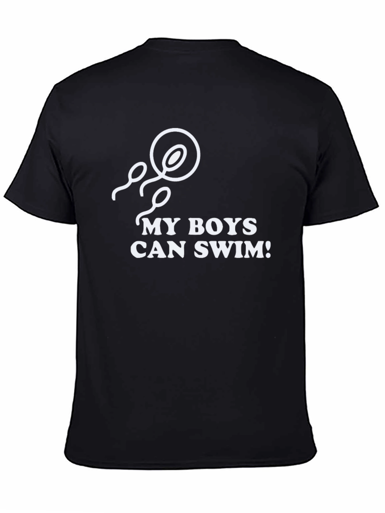 Black My Boys Can Swim T-Shirt Funny Adult Humor view 4