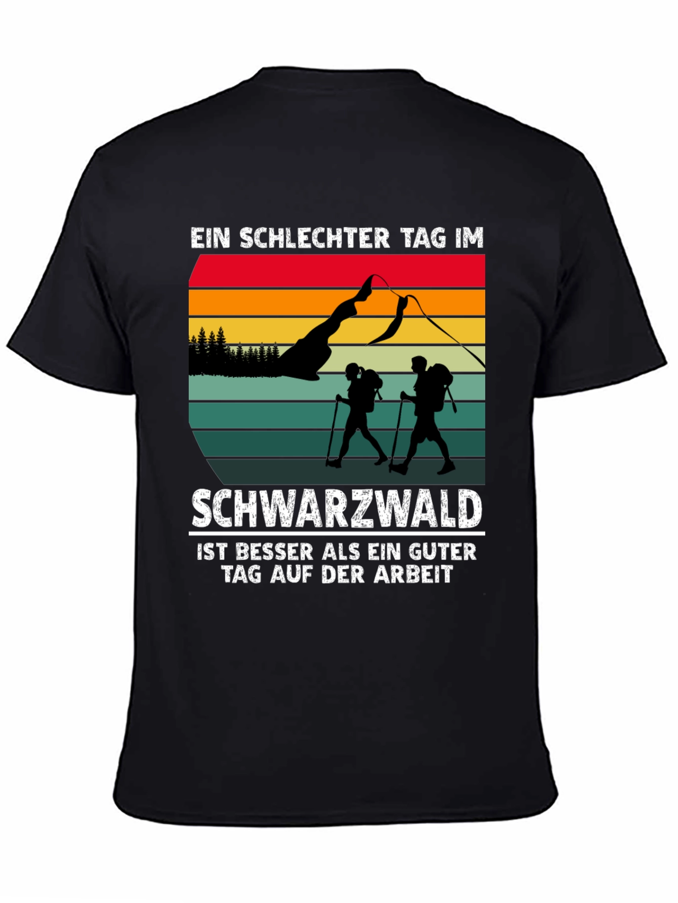 Black Black Forest Hiking T-Shirt view 4