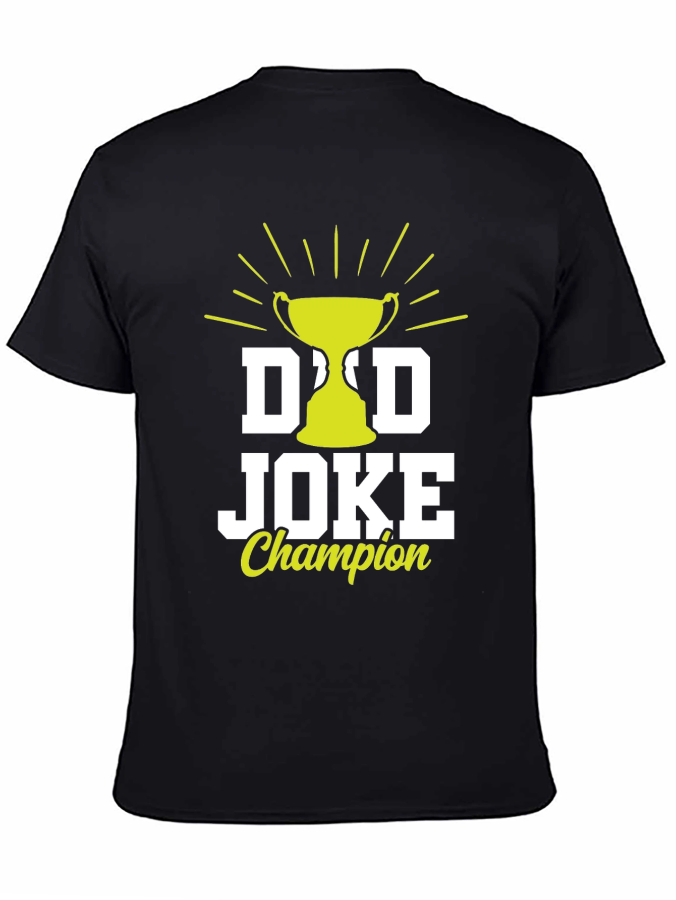 Black Dad Joke Champion Graphic T-Shirt view 4