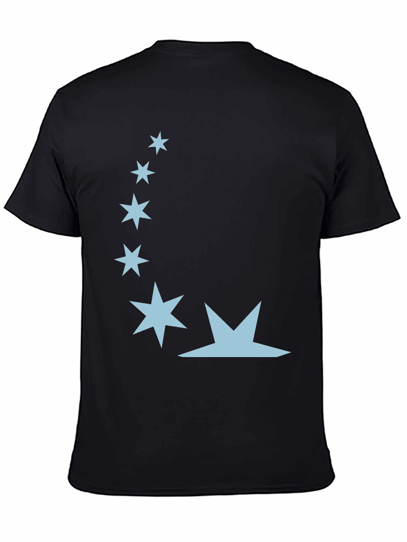 Black Celestial Star Graphic Tee - Soft Cotton Blend view 4
