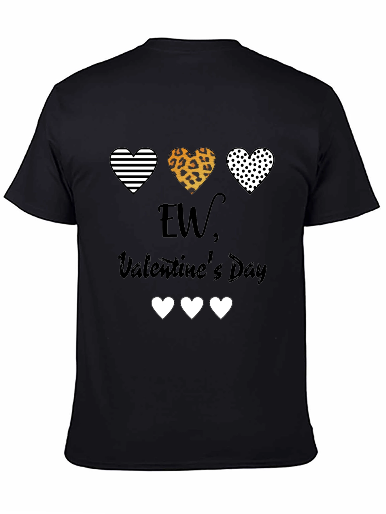 Black Ew, Valentine's Day T-Shirt view 4