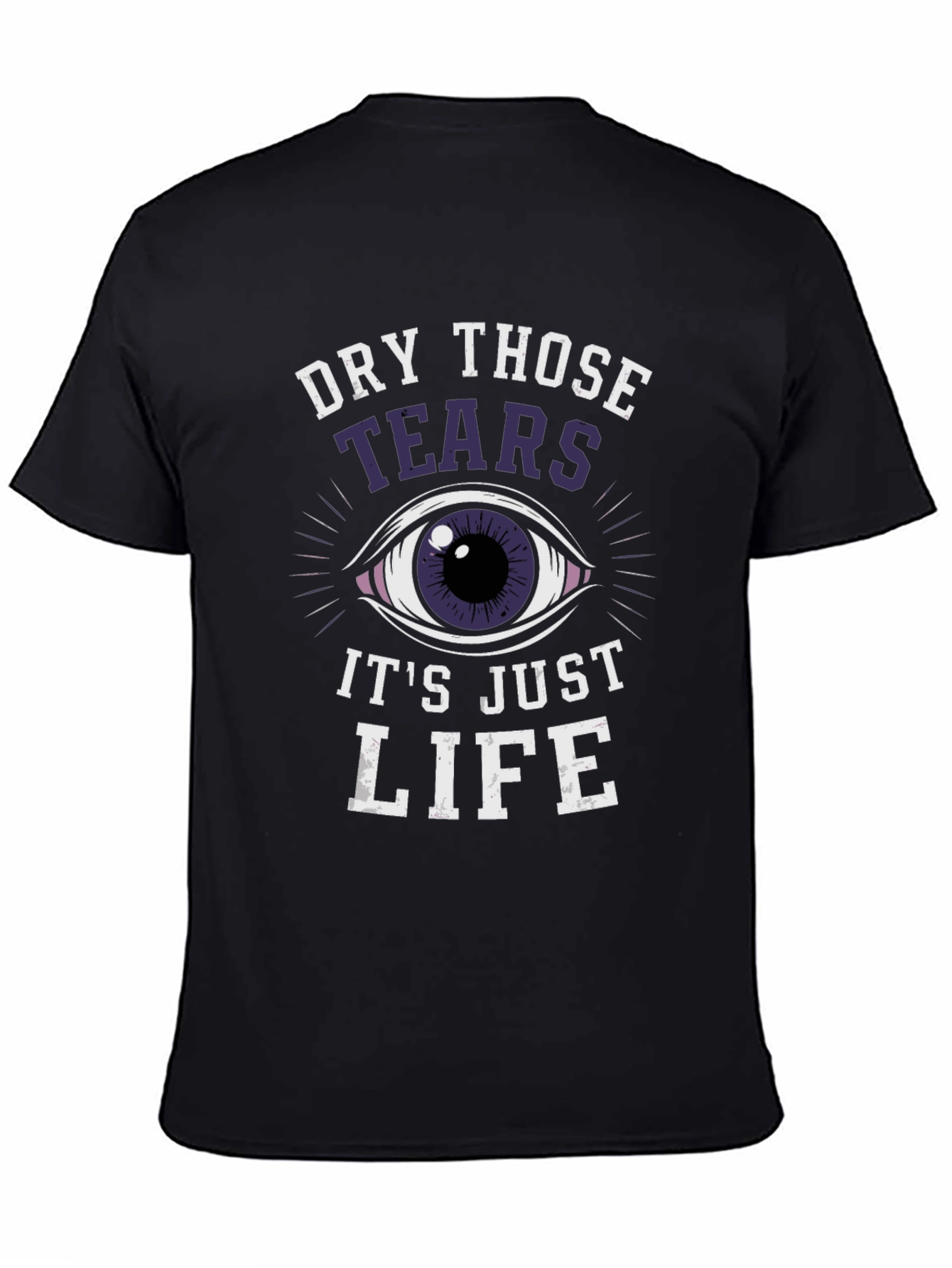 Black Dry Those Tears Graphic Tee view 4