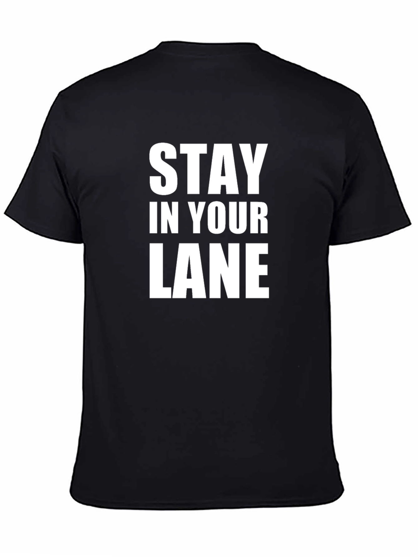 Black Stay In Your Lane Graphic Tee - Black T-Shirt view 4