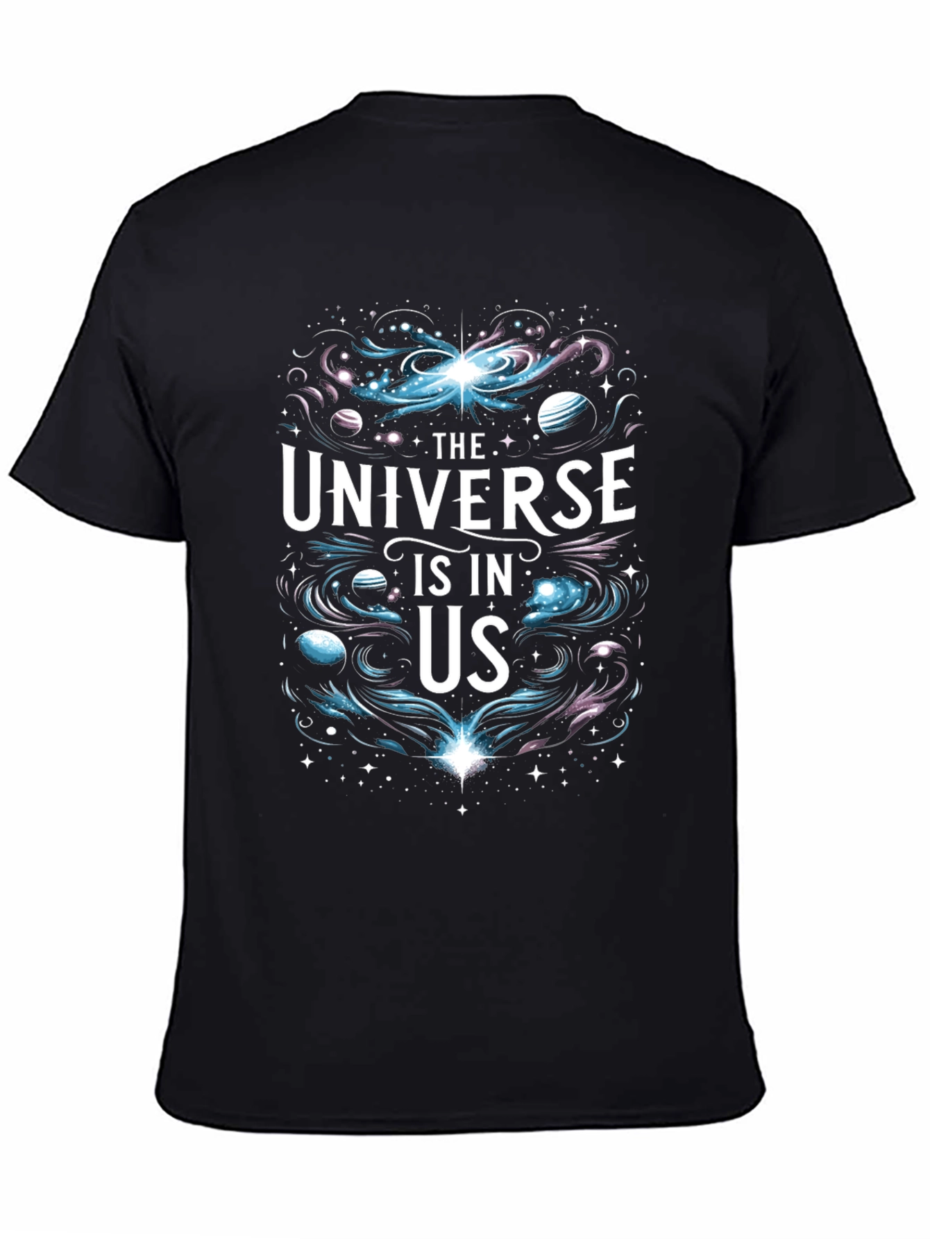 Black Universe Is In Us Graphic T-Shirt view 4