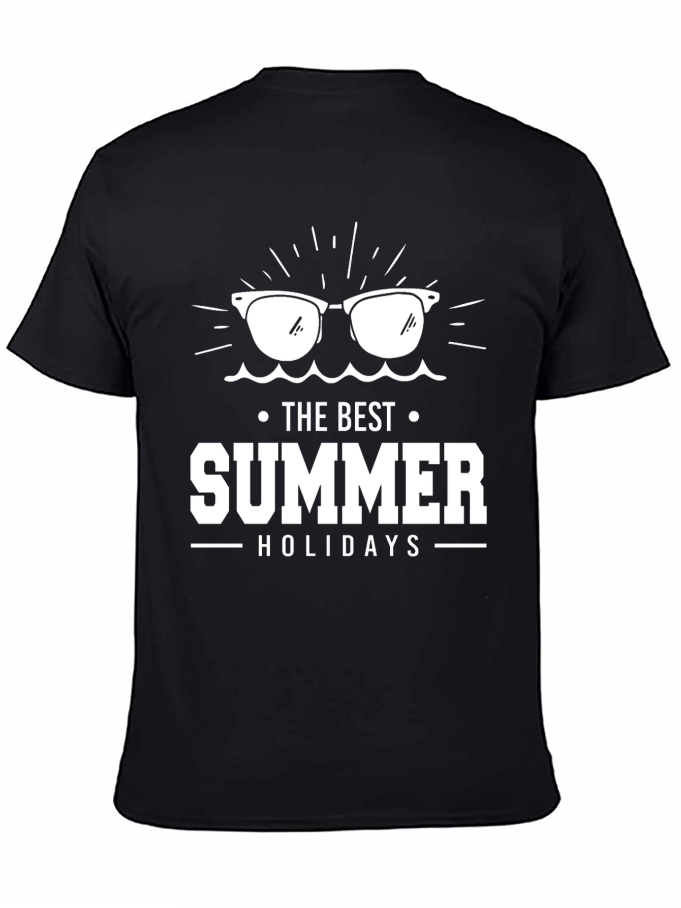 Black Summer Holiday Graphic Tee view 4