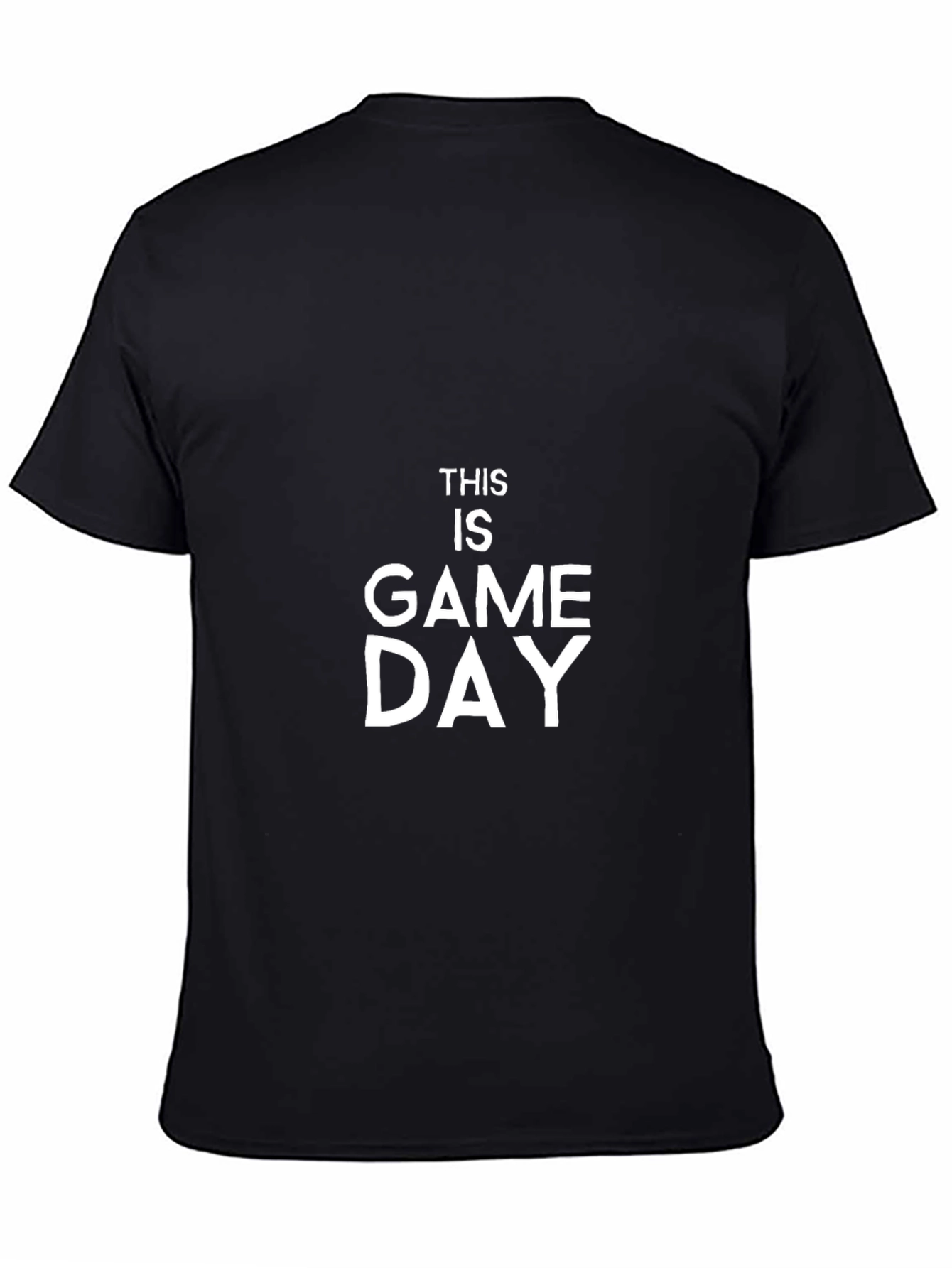 Black This is Game Day Black T-Shirt view 4
