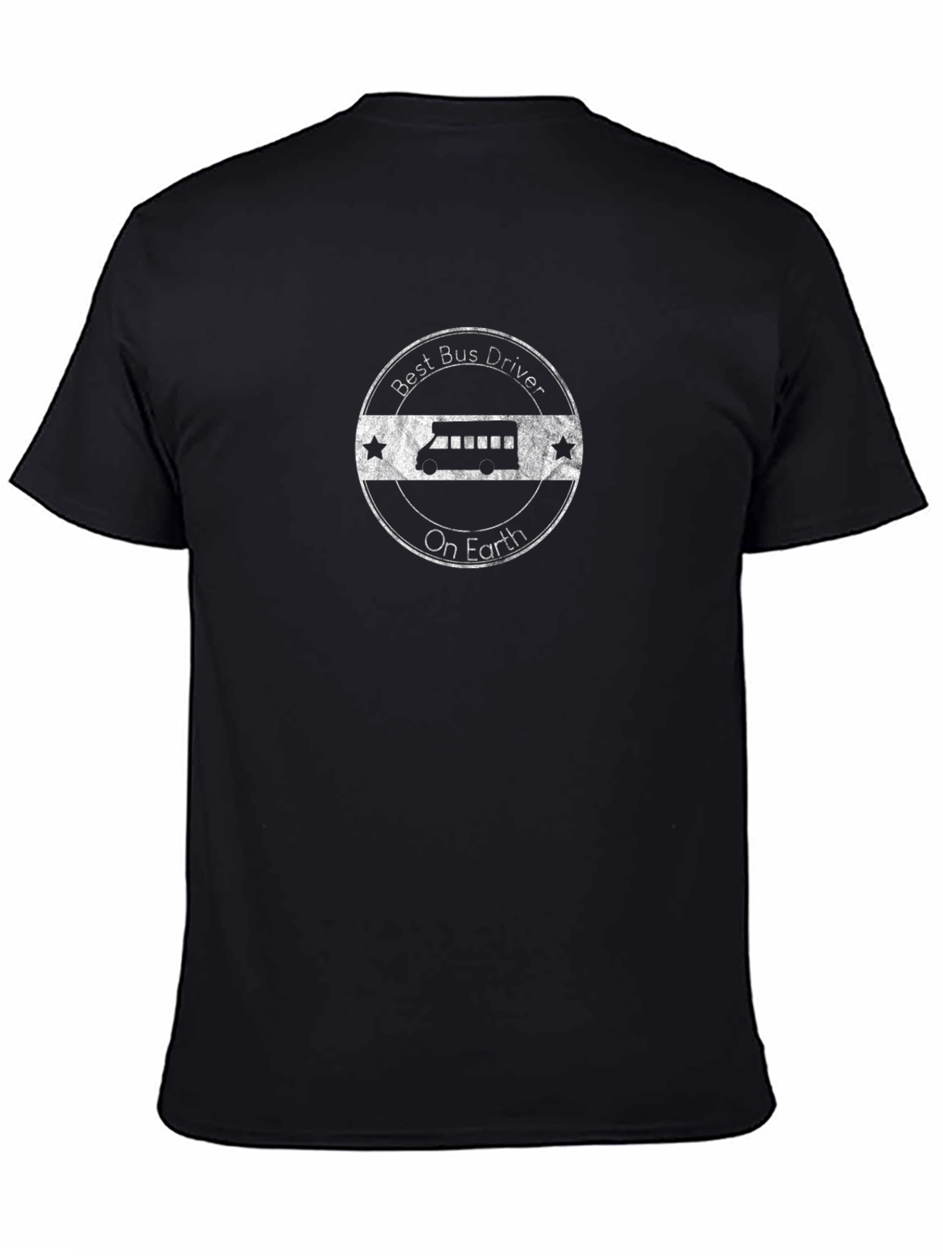 Black Best Bus Driver T-Shirt view 4