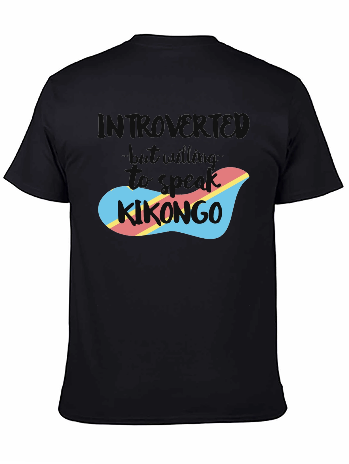 Black Introvert Kikongo T-Shirt view 4
