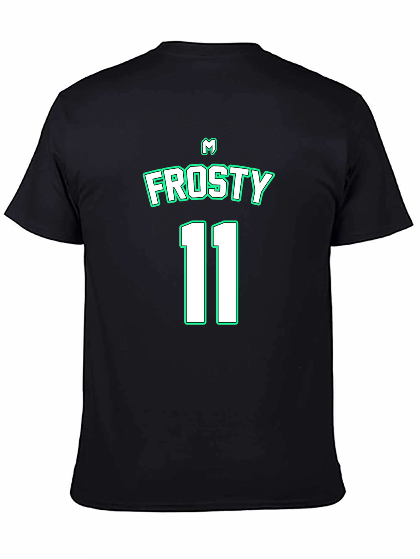 Black Frosty 11 Black T-Shirt view 4