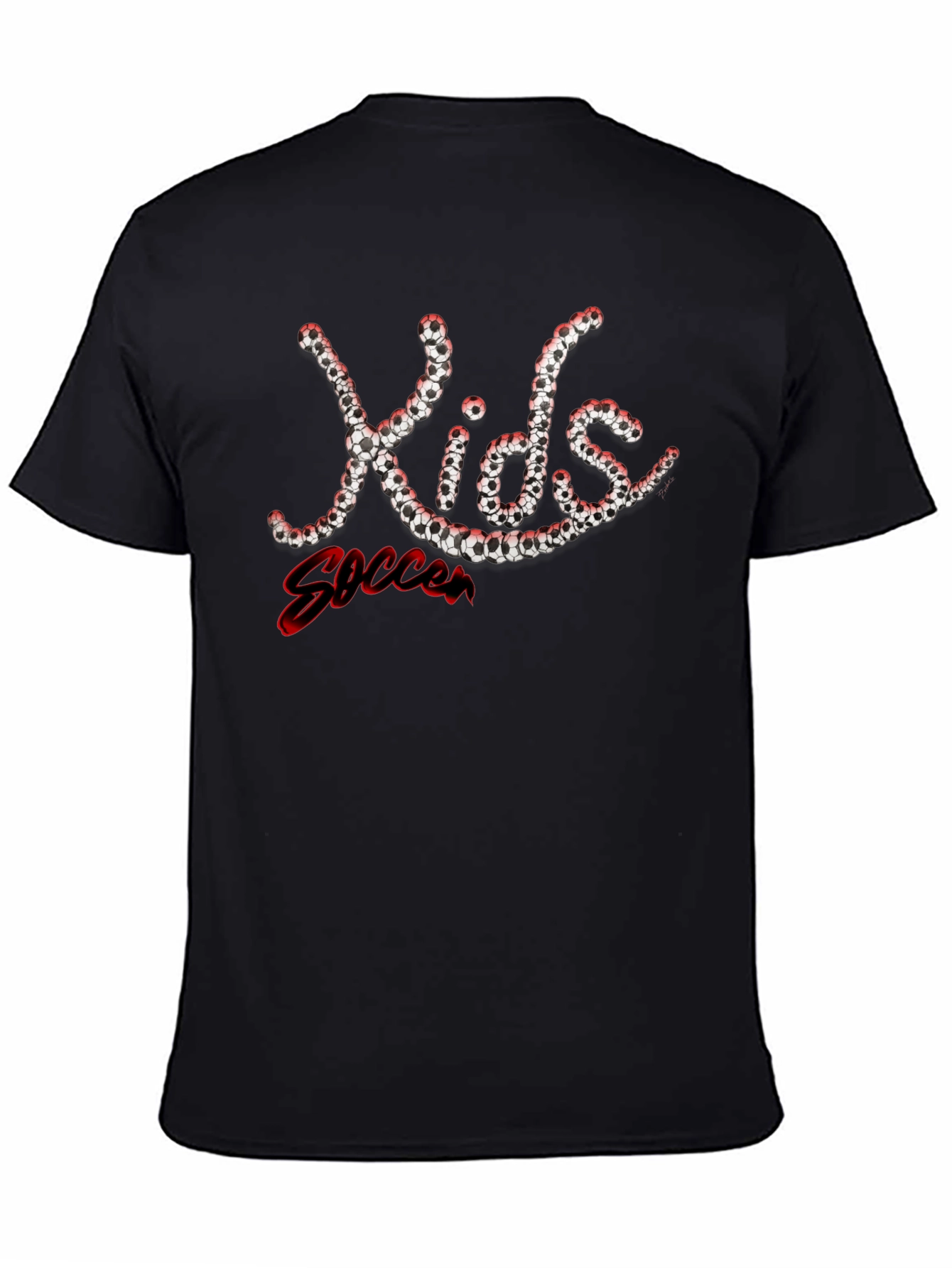 Kids Soccer Ball Graphic T-Shirt - 4