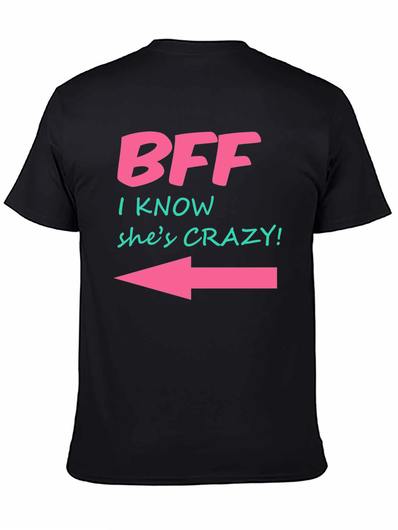 Black BFF Crazy Arrow T-Shirt view 4