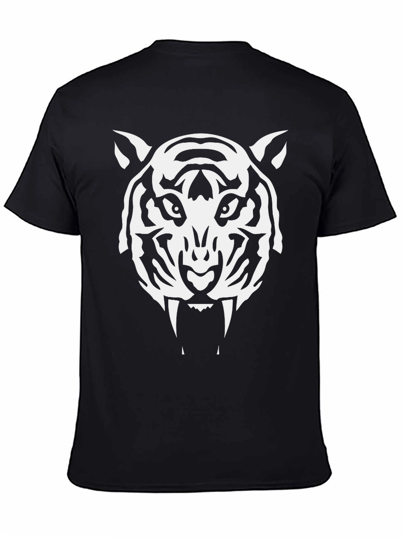Black Bold Tiger Graphic Tee - Fierce Style view 4