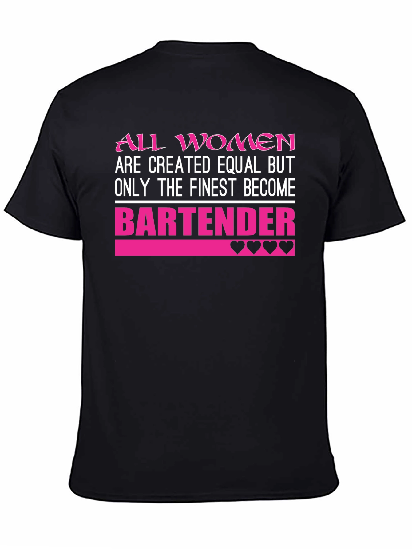 Black Finest Bartender Women's T-Shirt view 4