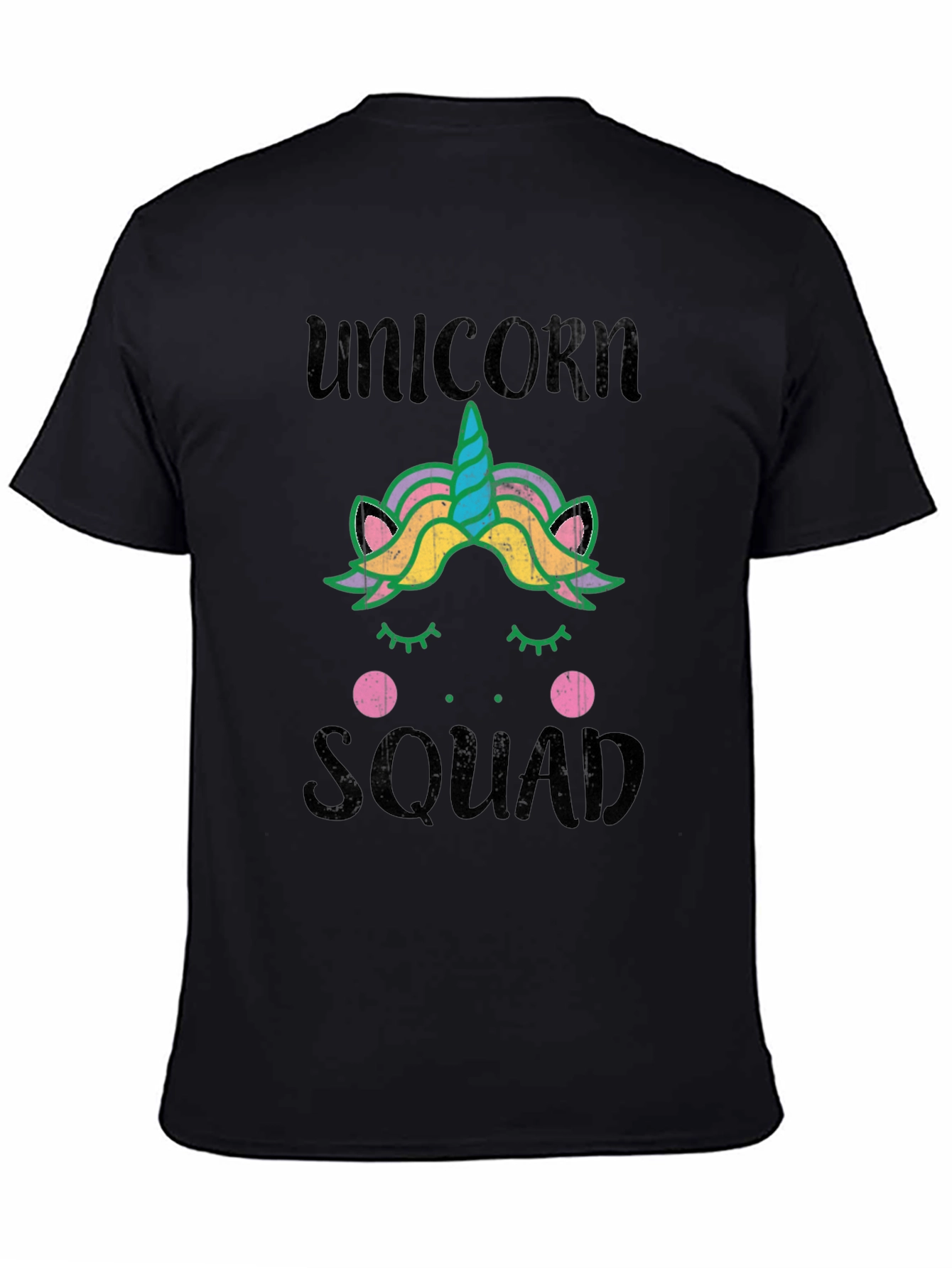 Black Unicorn Squad Graphic T-Shirt view 4