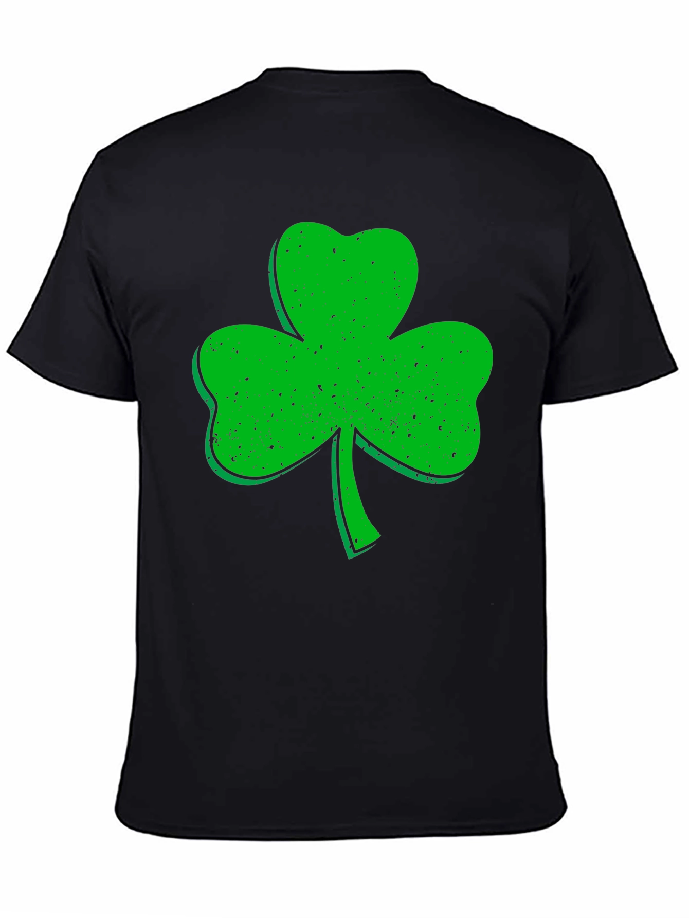 Black Shamrock Graphic Tee - St. Patrick's Day Apparel view 4