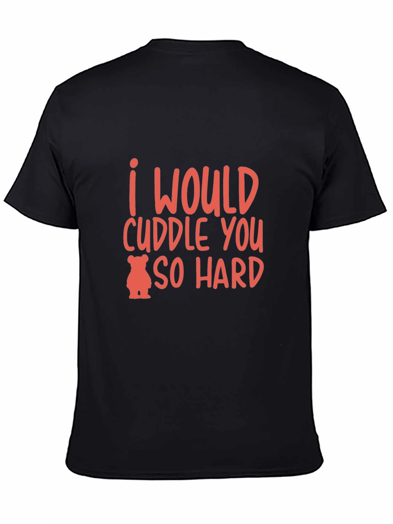 Black Cuddle You So Hard Black Graphic Tee view 4