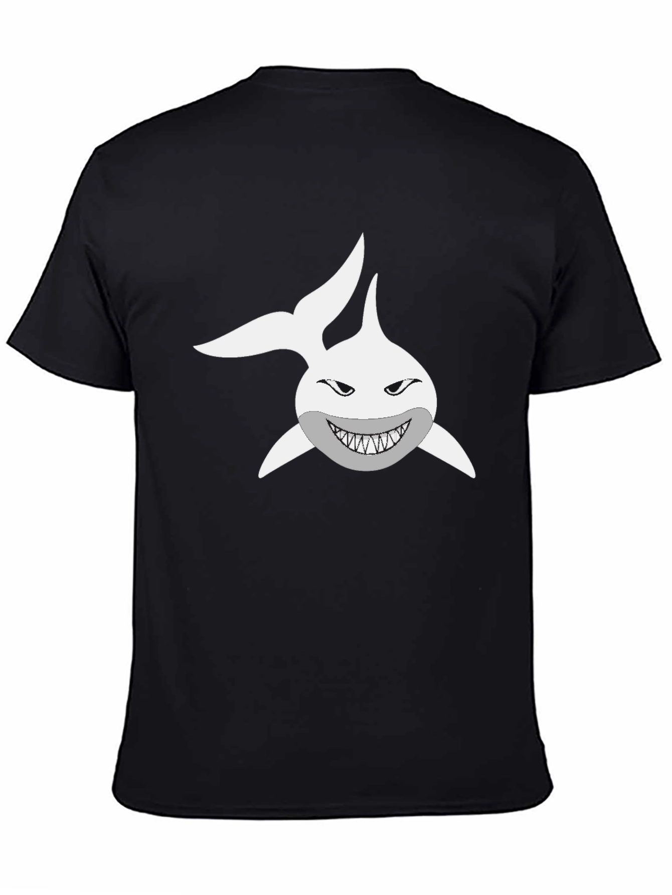 Shark Graphic T-Shirt - Men's Black Tee - 4