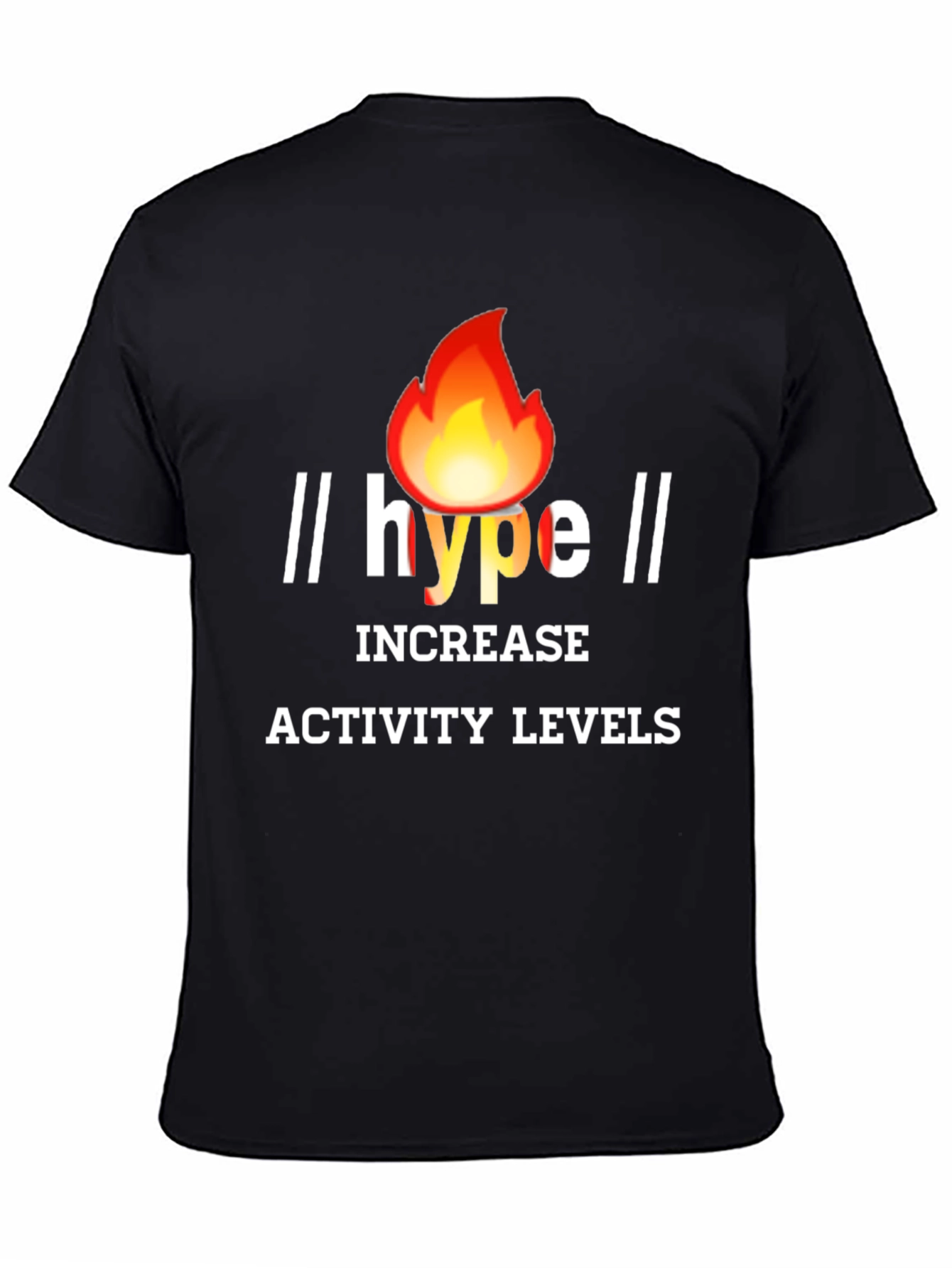 Black Hype Increase Activity Levels Graphic Tee view 4