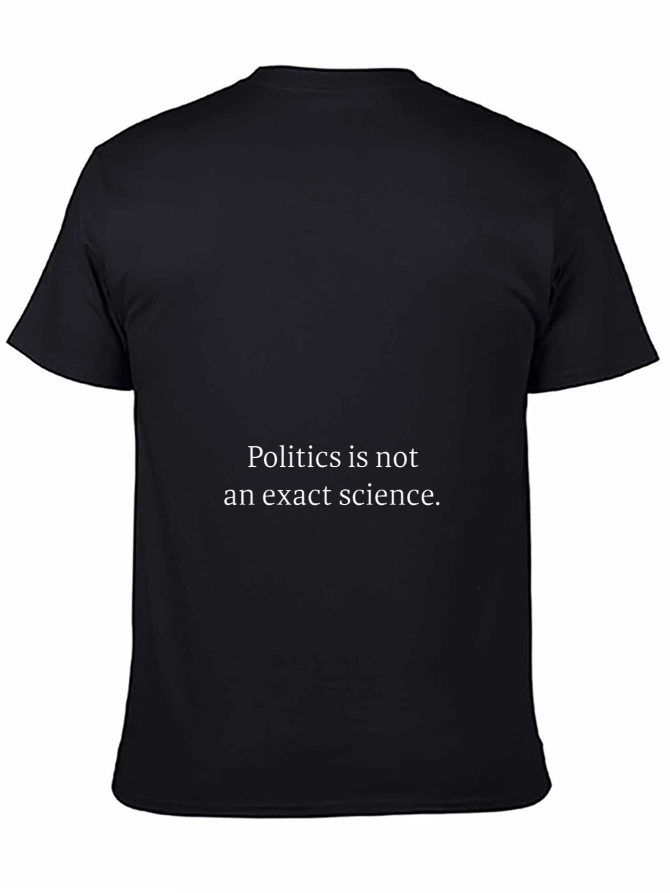 Black Politics Isn't Science Black Graphic Tee view 4