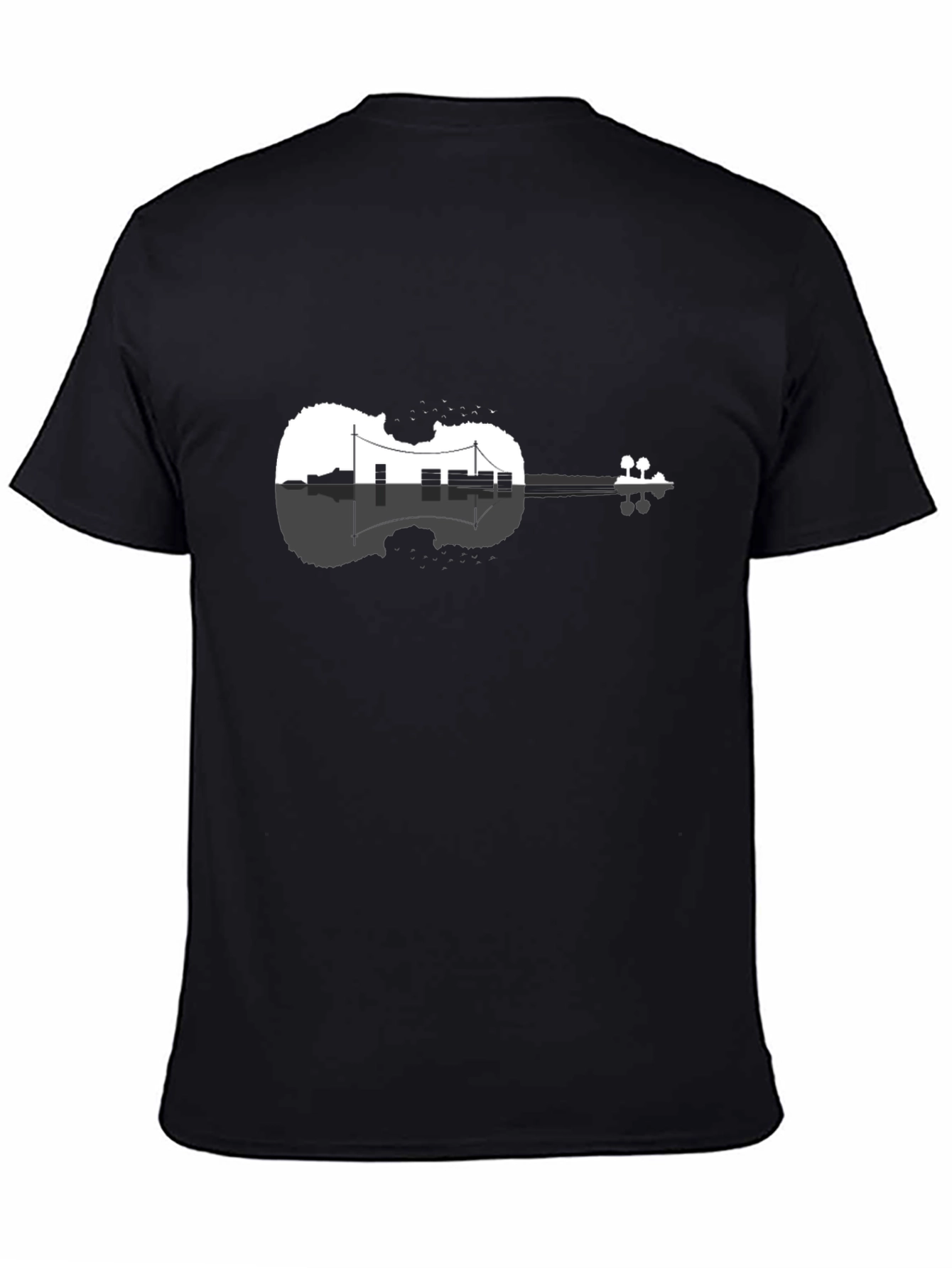 Black Violin Cityscape Graphic Tee view 4