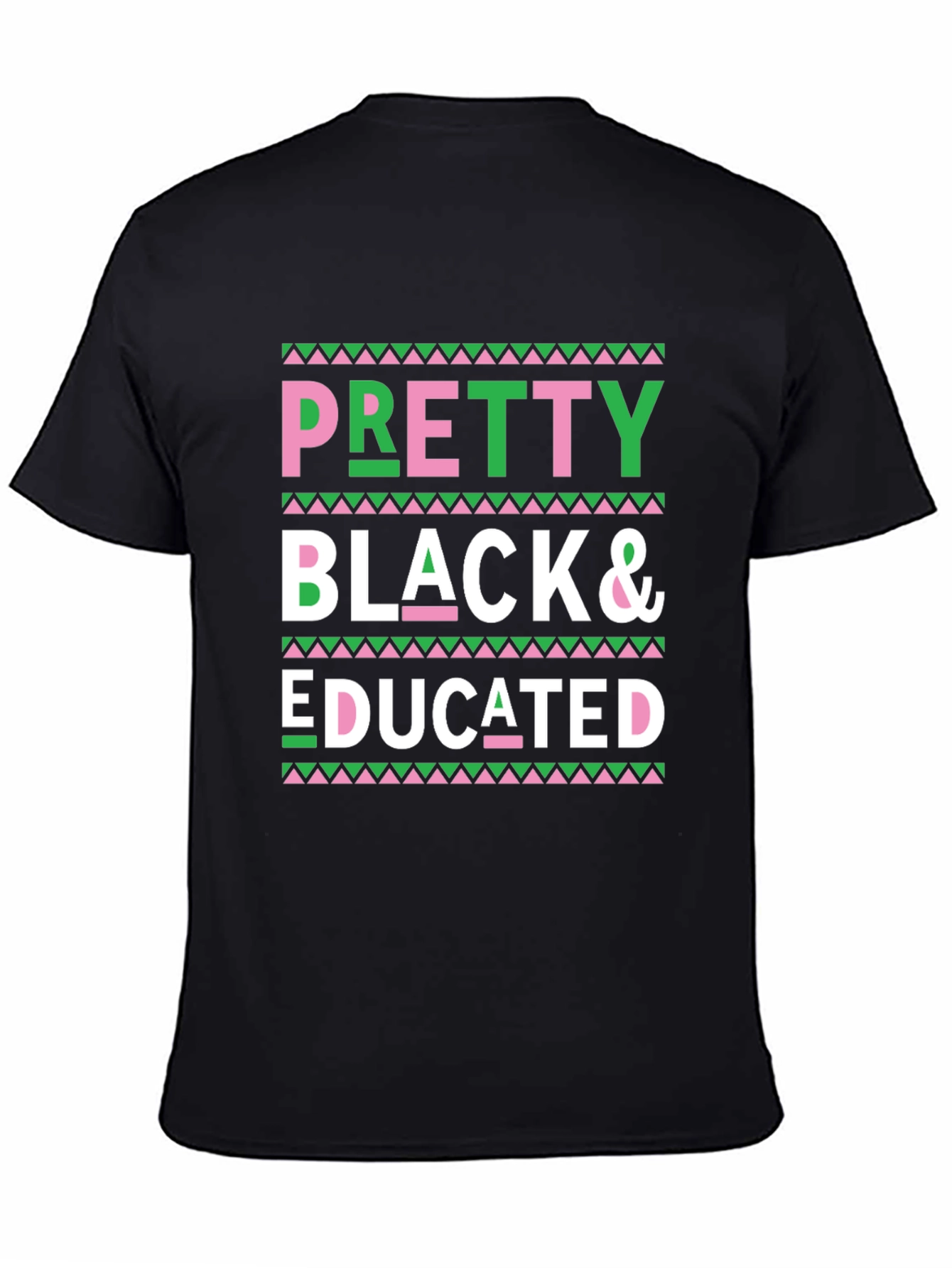 Black Pretty Black & Educated Tee view 4