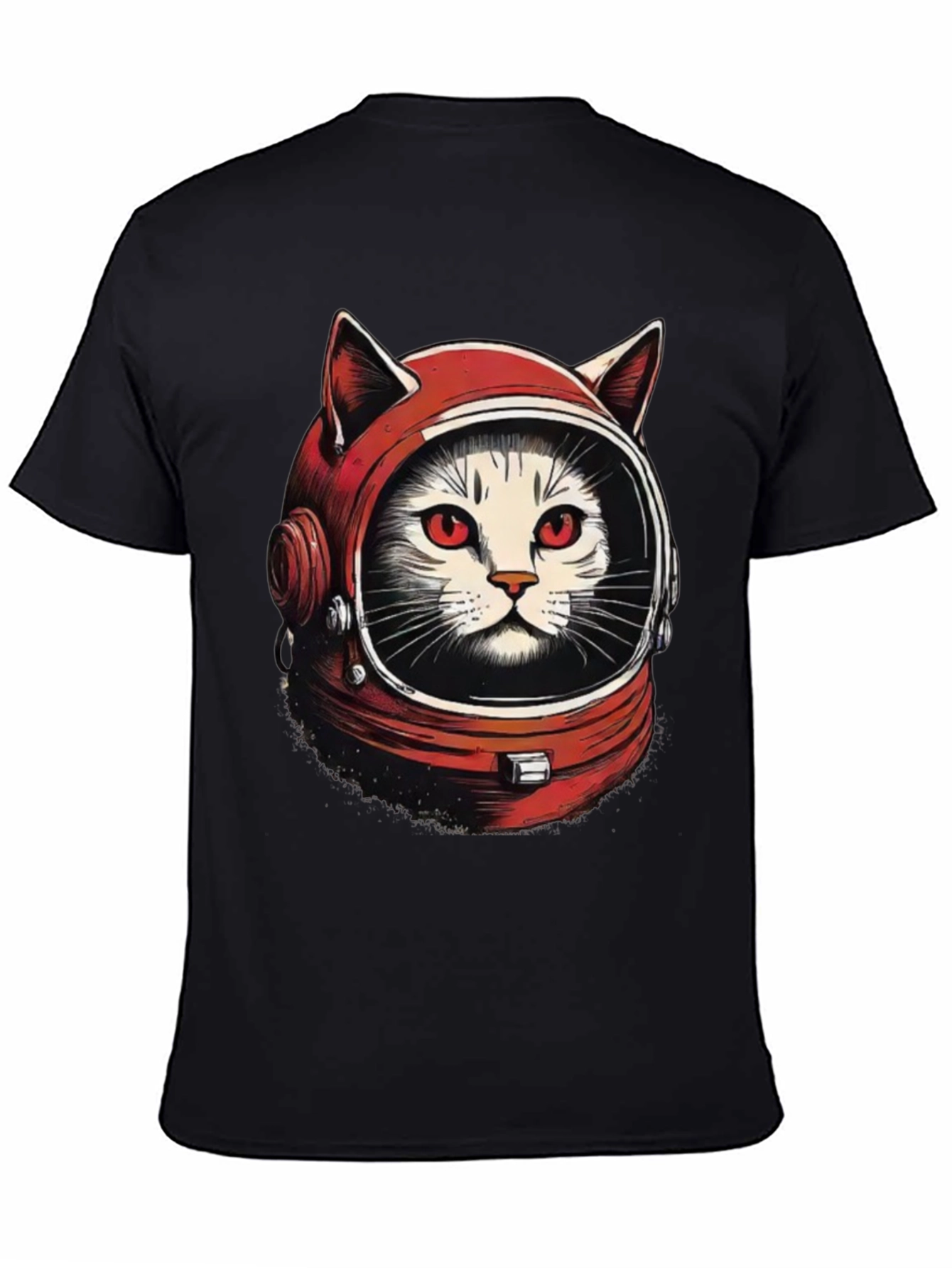 Black Catstronaut Graphic T-Shirt view 4