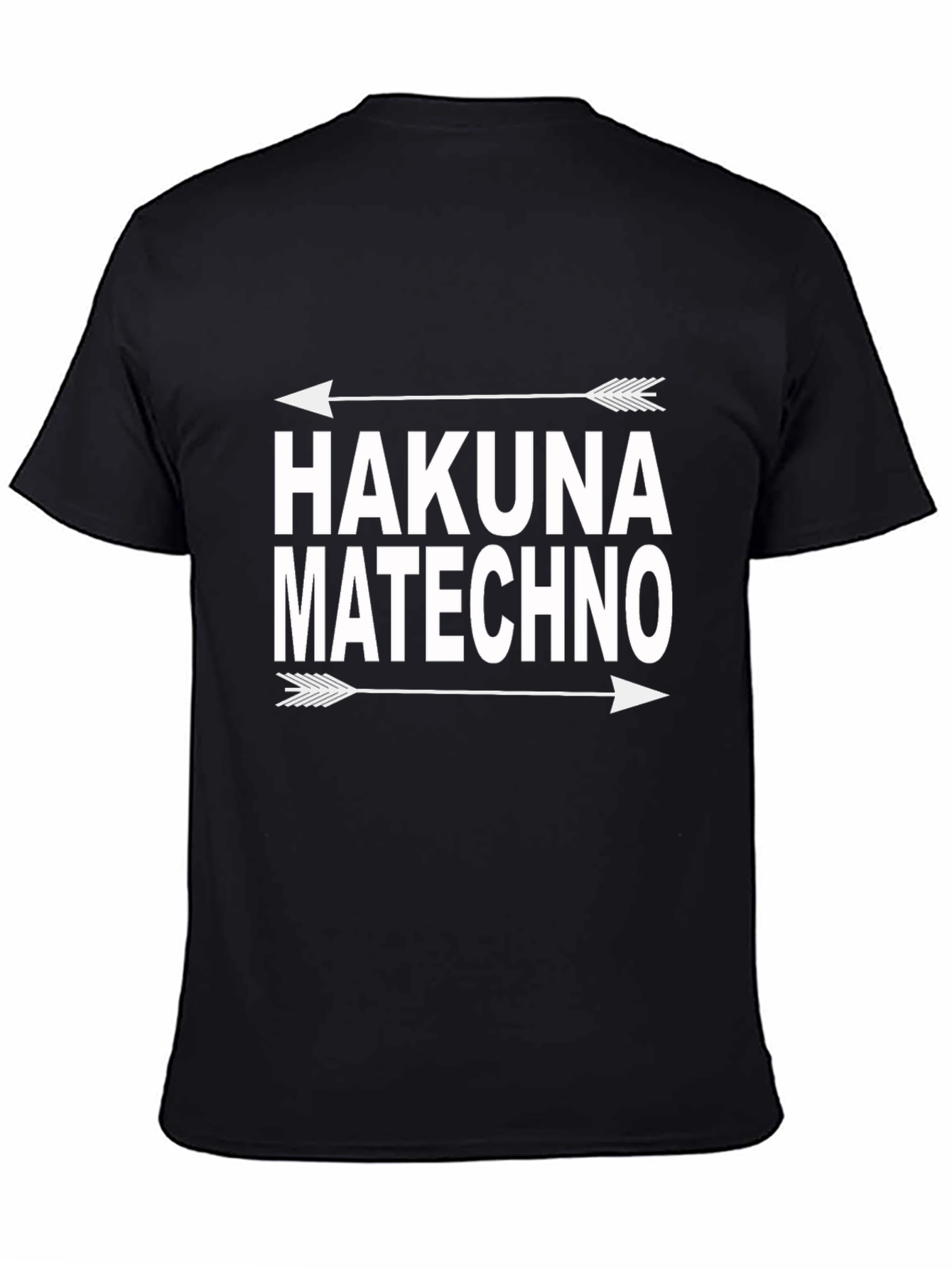 Black Hakuna Matechno Graphic Tee view 4