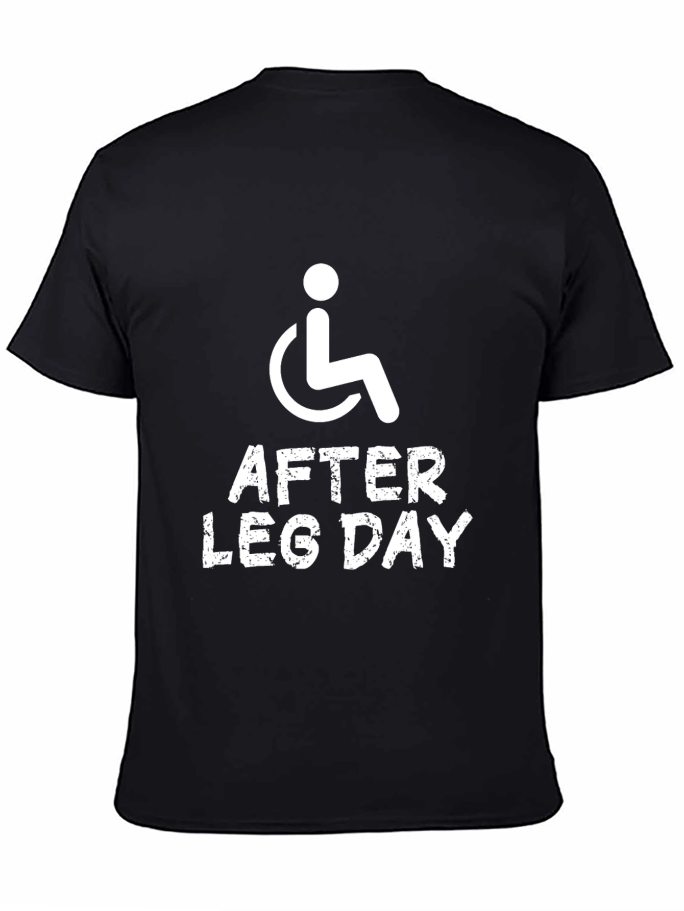 Black After Leg Day Funny Graphic T-Shirt view 4