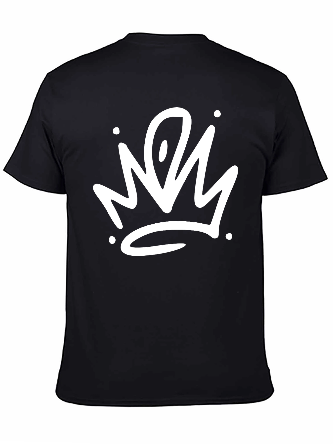 Black Crown Graphic Black T-Shirt - Stylish Streetwear view 4