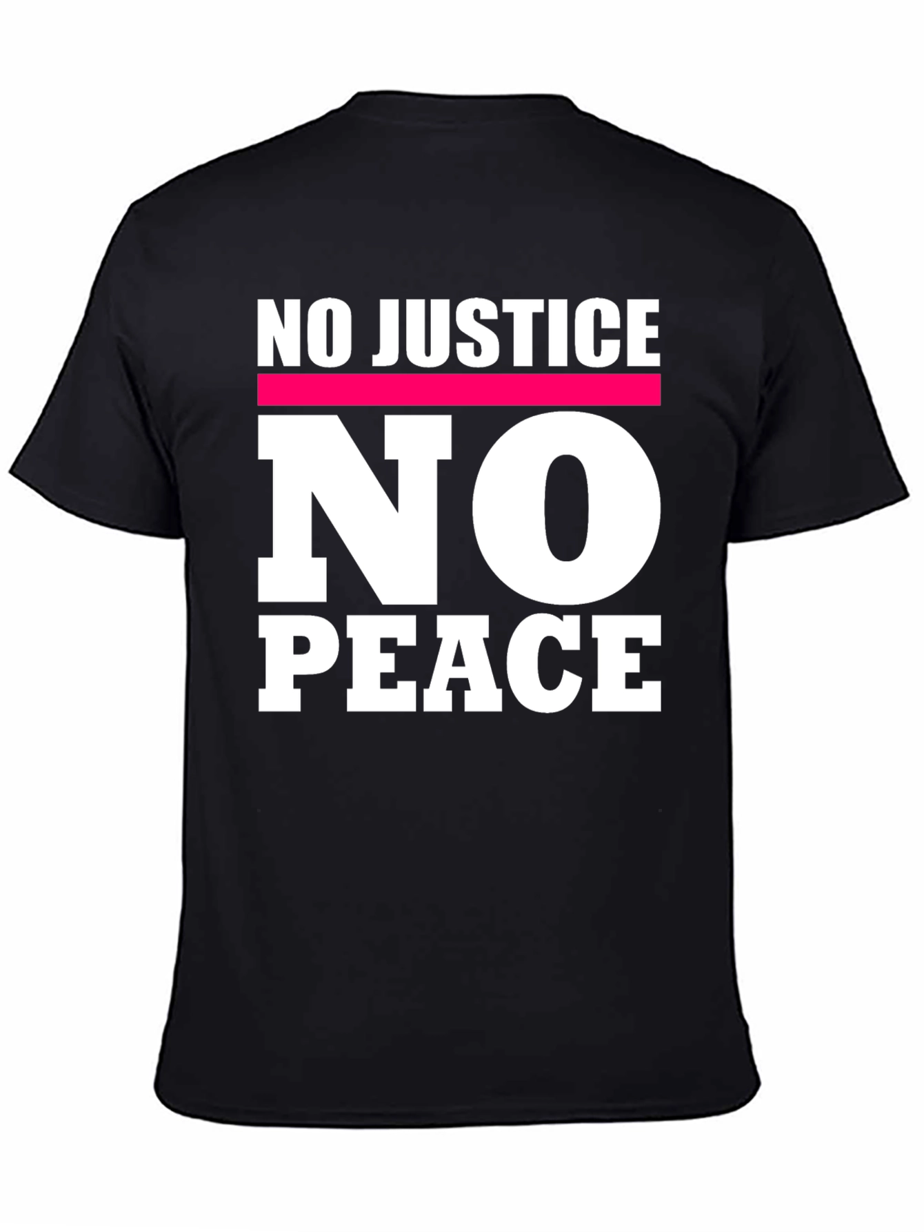 Black No Justice No Peace Graphic Tee view 4